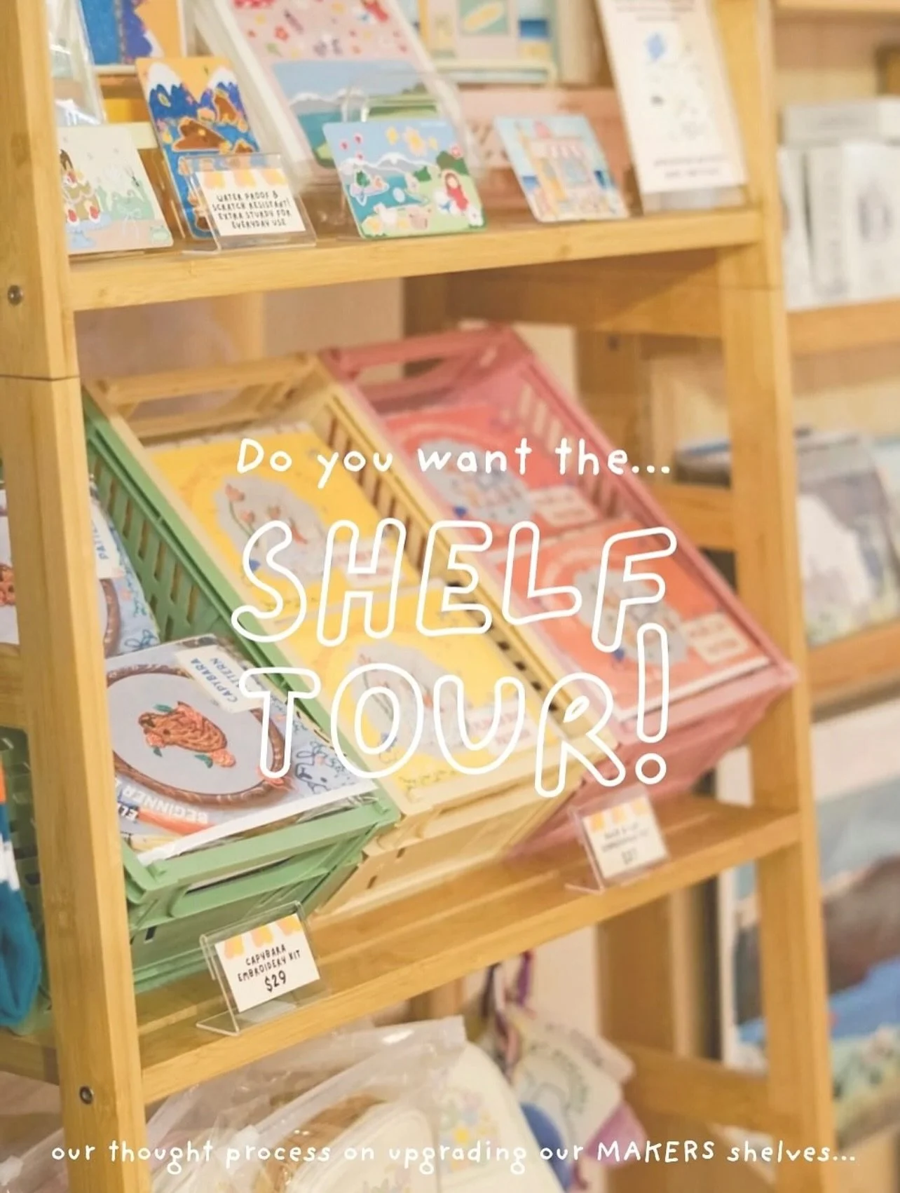 A look into maker @ellies.market’s shelf tour *cue Sabrina Carpenter* β¨. Nothing makes us happier than seeing the time and care our wonderful vendors put into not only their products, but their shelves, too π
Ps. How CUTE are @ellies.market p