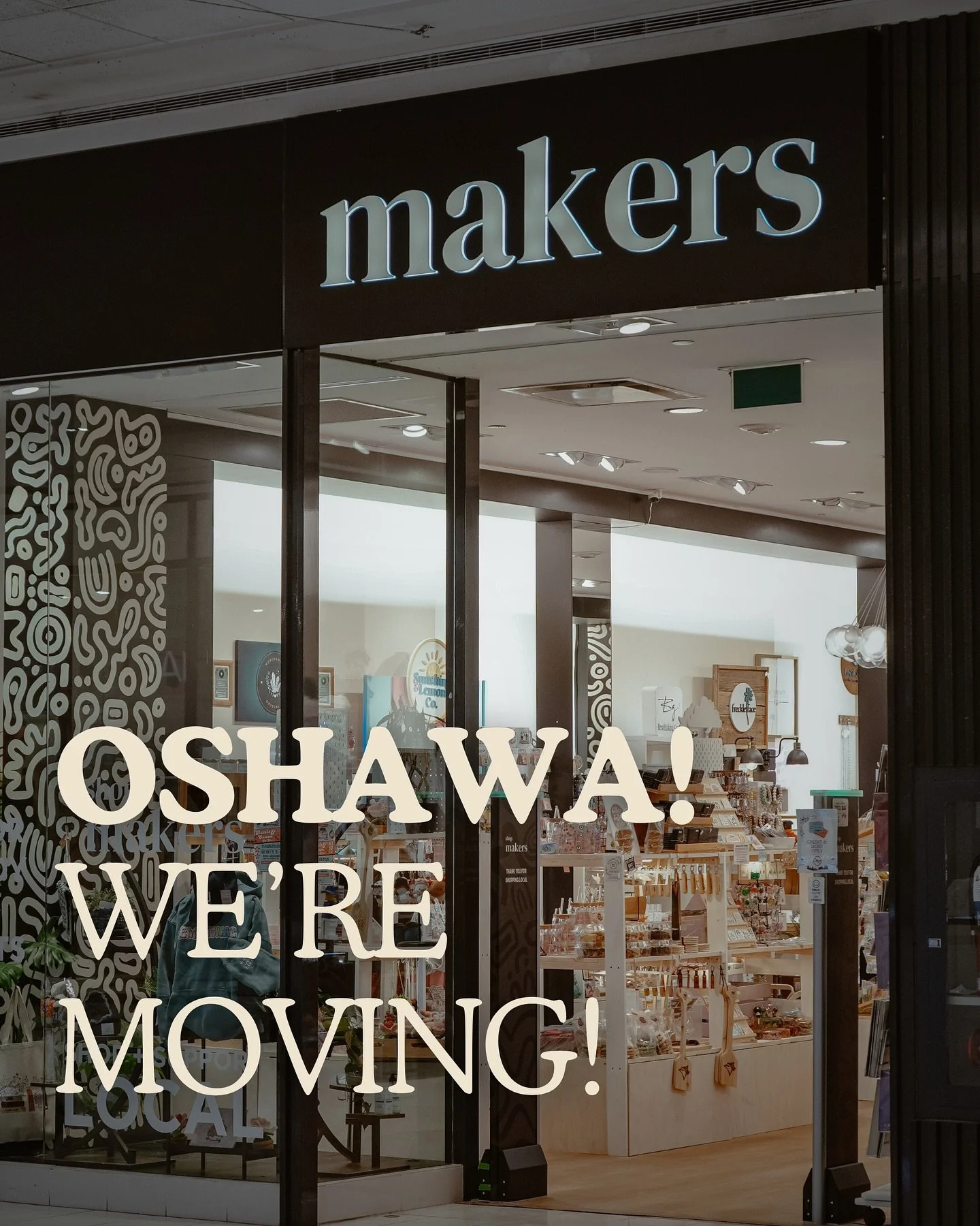 Hey Oshawa Centre! We&rsquo;re moving! But don&rsquo;t worry, it&rsquo;s not very far, just around the corner! 
Come discover our new location reopening at the end of the month - find us between Old Navy and The Gap. 
Our current location will be ope