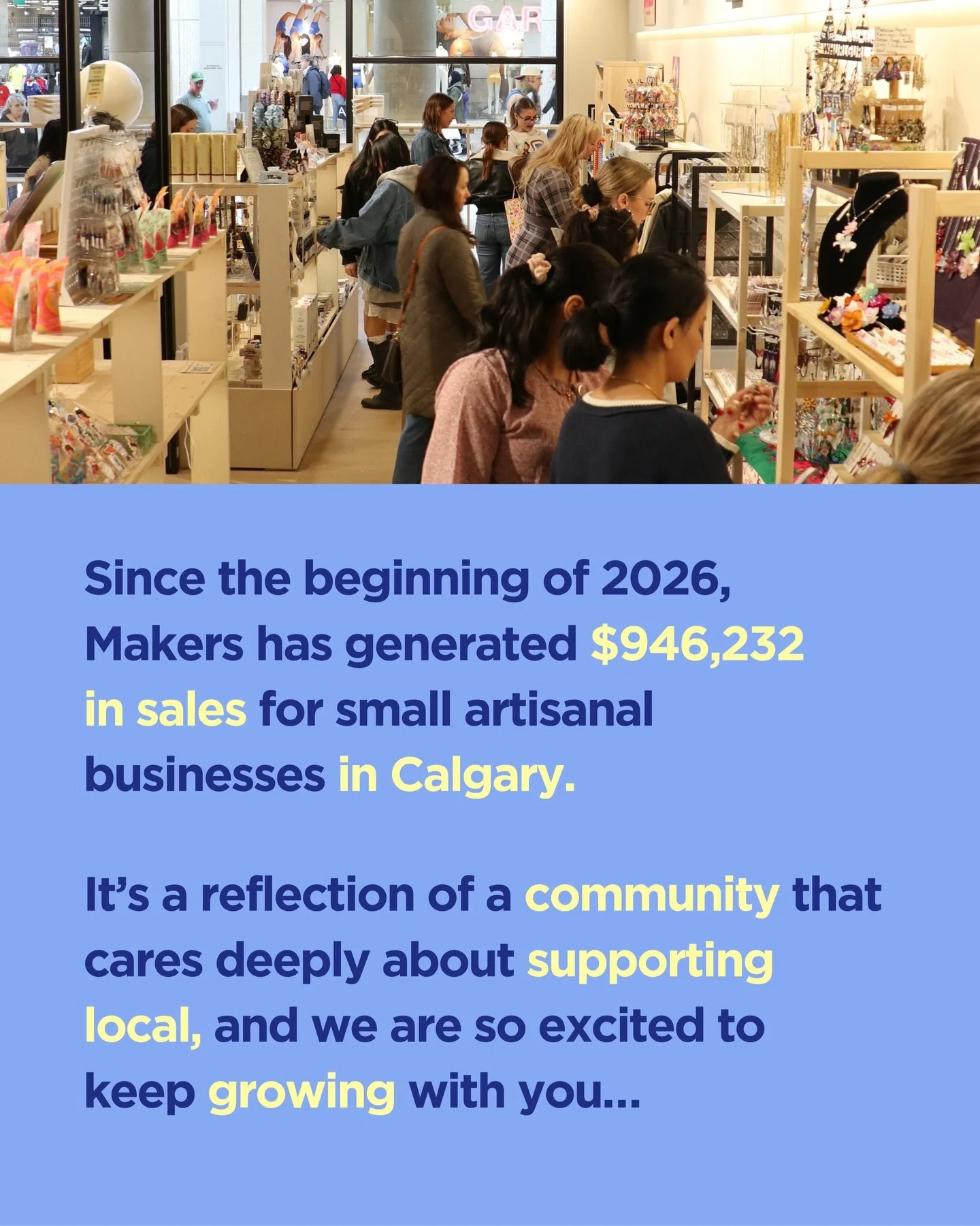 Calgary, we&rsquo;re growing! ❤️ This June, Makers will be opening a new location at The CORE!!🎉 

At Makers, our mission has always been to create more opportunities for small businesses to be seen, supported, and celebrated. Every new store is ano