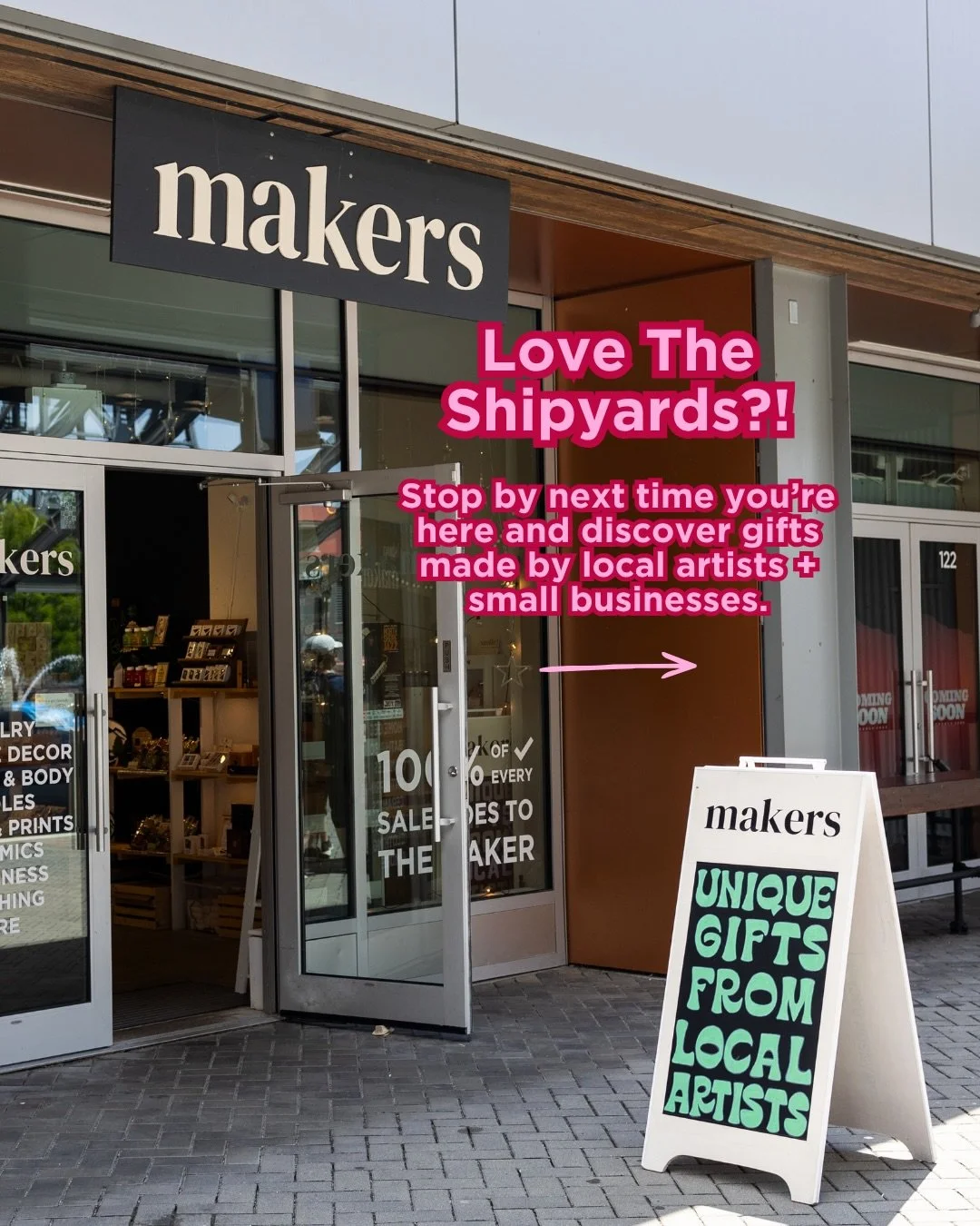 Your next Shipyards stop = supporting local ✨🛍️

From thoughtful gifts and handmade goods to businesses rooted right here in the community, Makers North Vancouver is filled with products created by local artists, makers, and small businesses.

One o