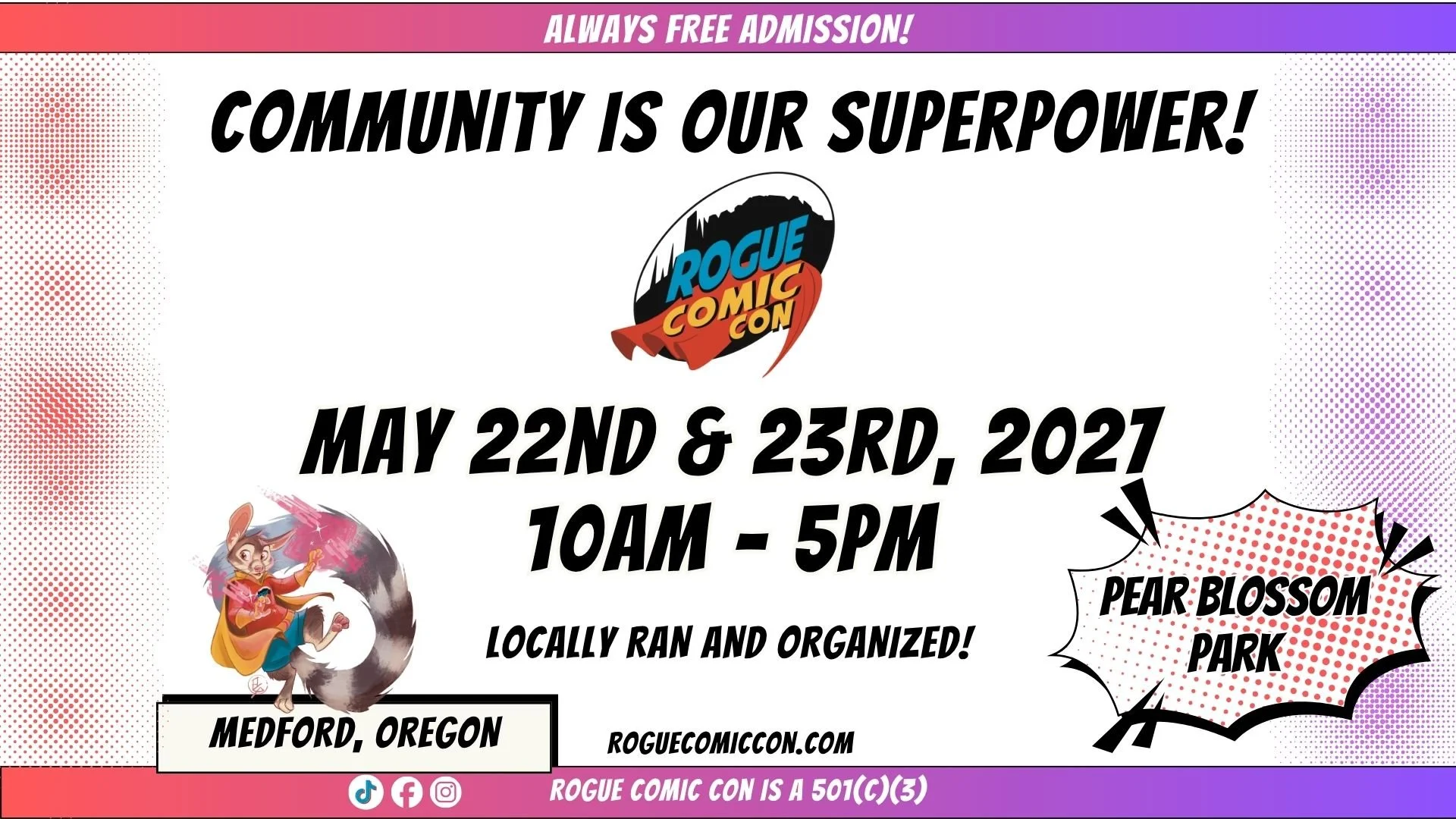 Rogue Comic Con 2027