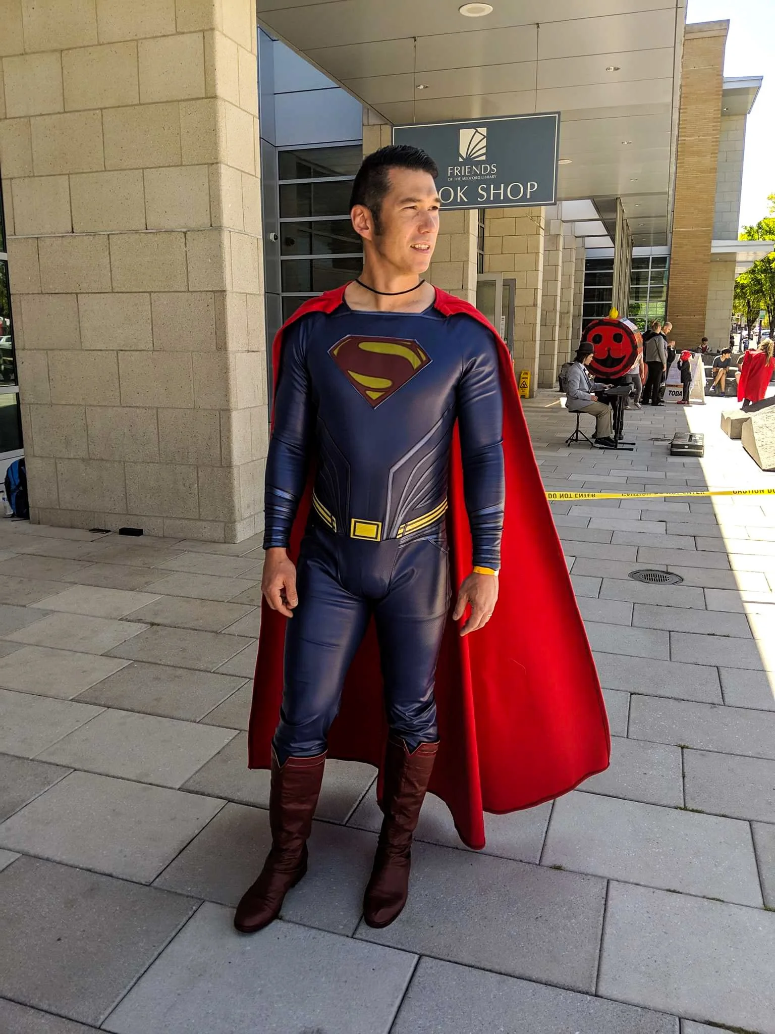 Man dressed as Superman
