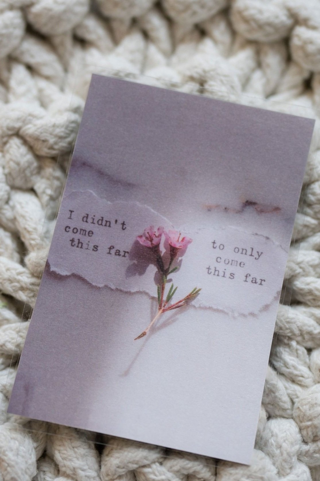 Inspirational card used in Sheila Fox Tam's energy work practice.