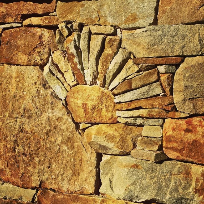 Stone wall art example