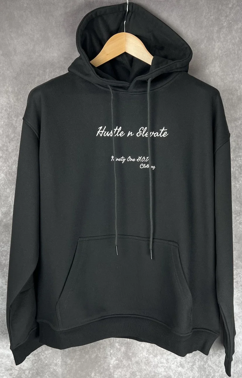 Hustle n Elevate Blach Fresh Hoodie