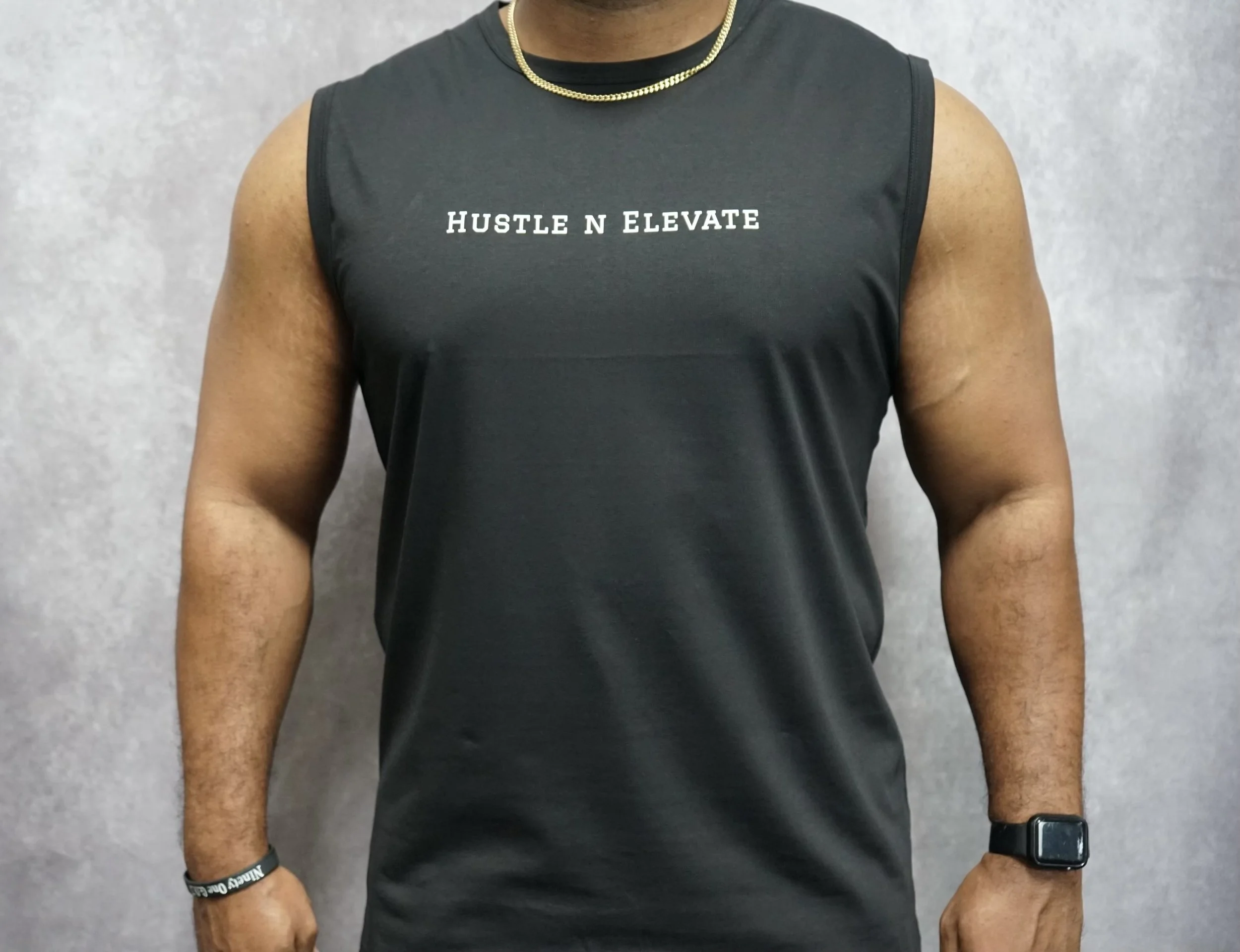 Hustle n Elevate Black Tank