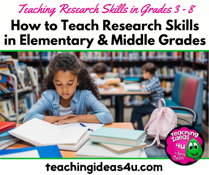 how to teach research skills to middle school