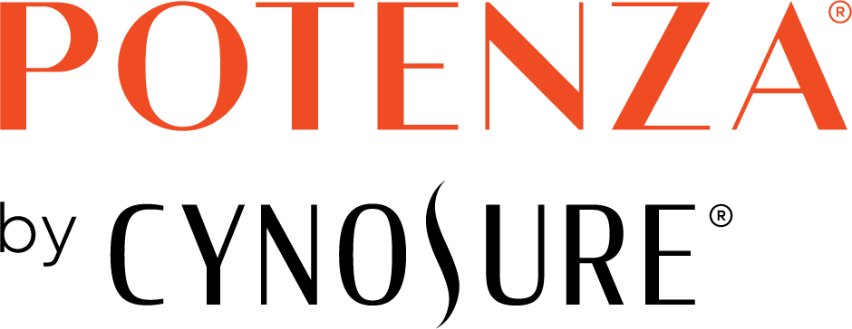 Potenza logo in red and black text with the phrase "Es una marca registrada de Potenza" underneath.