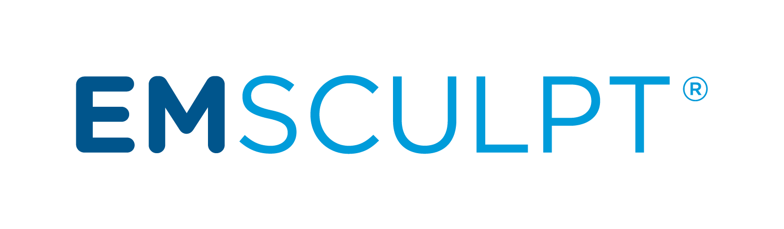 EMSCULPT logo in blue text.
