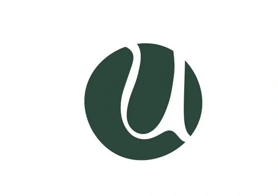 Logo with a dark green circle and a stylized white letter 'U' inside it.