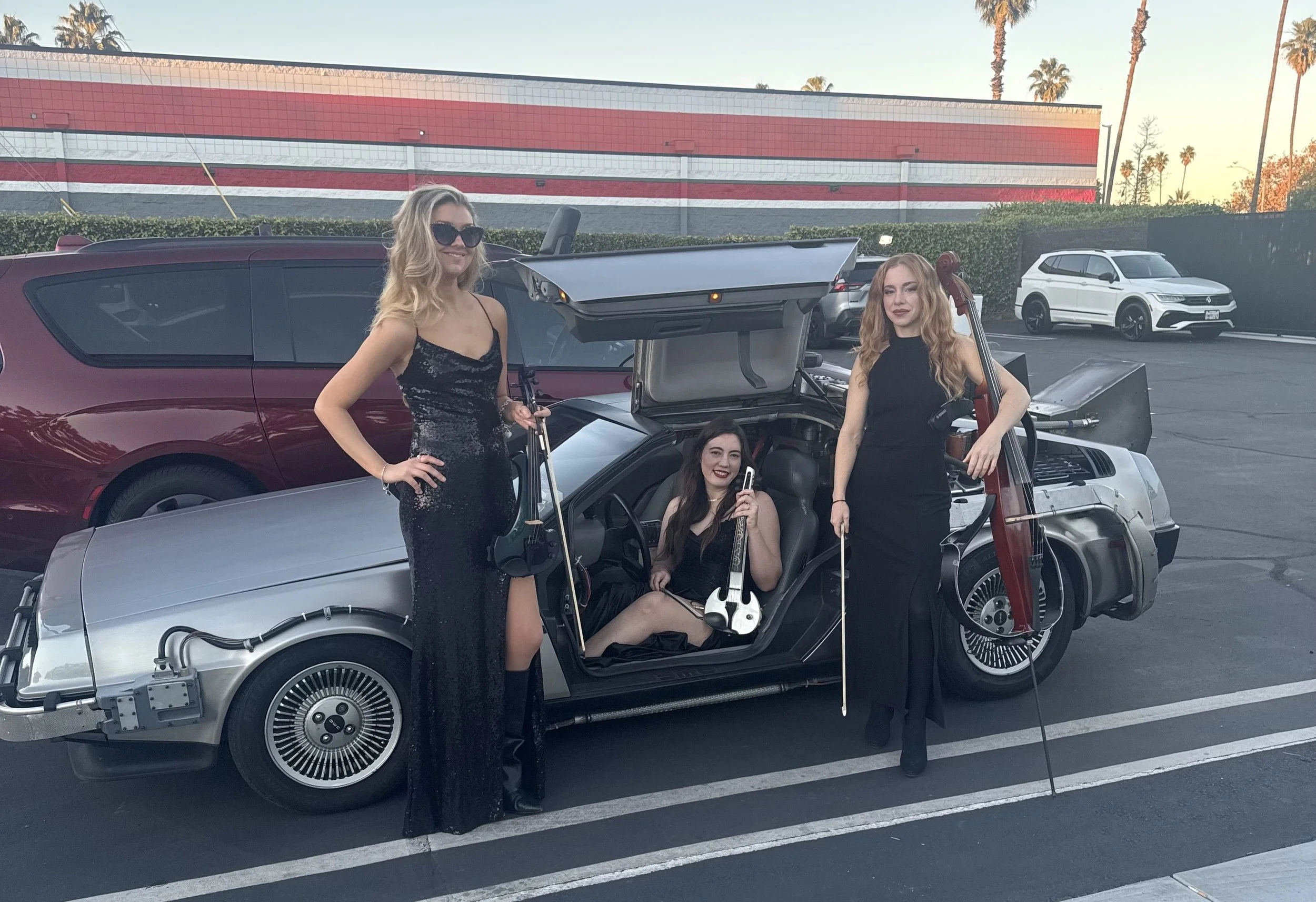 Electric Angels electric string trio performing live in Los Angeles, booked through Rossi Music for weddings, corporate events, and private parties