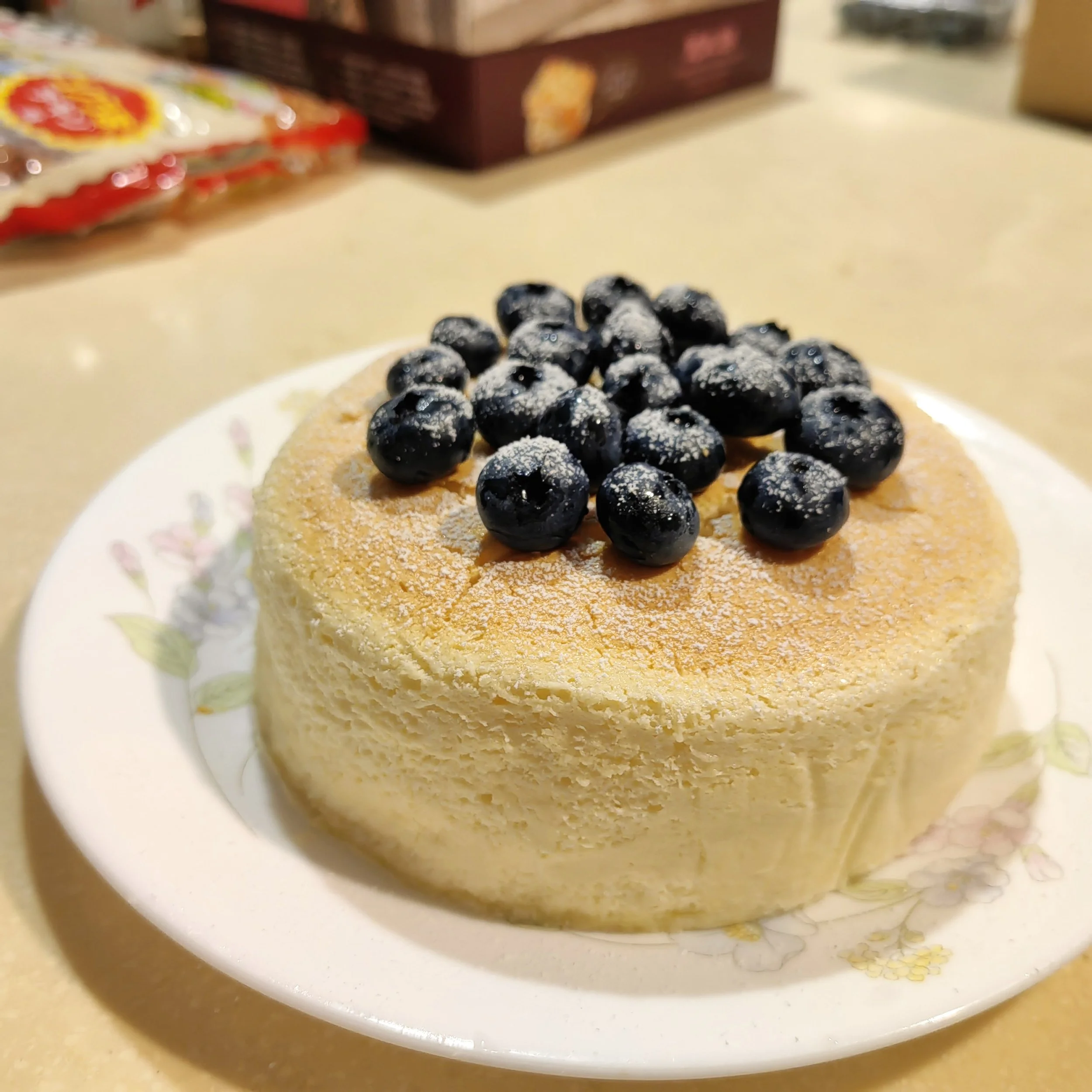 Cheese Cakes with Blueberries
