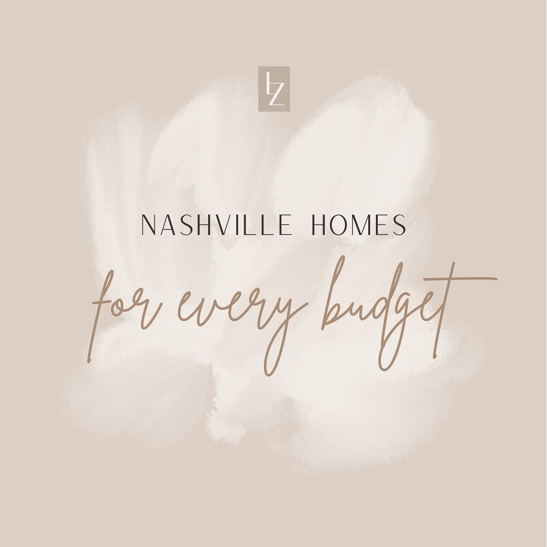 If all you're hearing is that home prices in Nashville are skyrocketing, you may feel like you don't have any options. The great news is that we're savvy shoppers and trust us, no matter your price range there's a home for you in Nashville! Swipe for