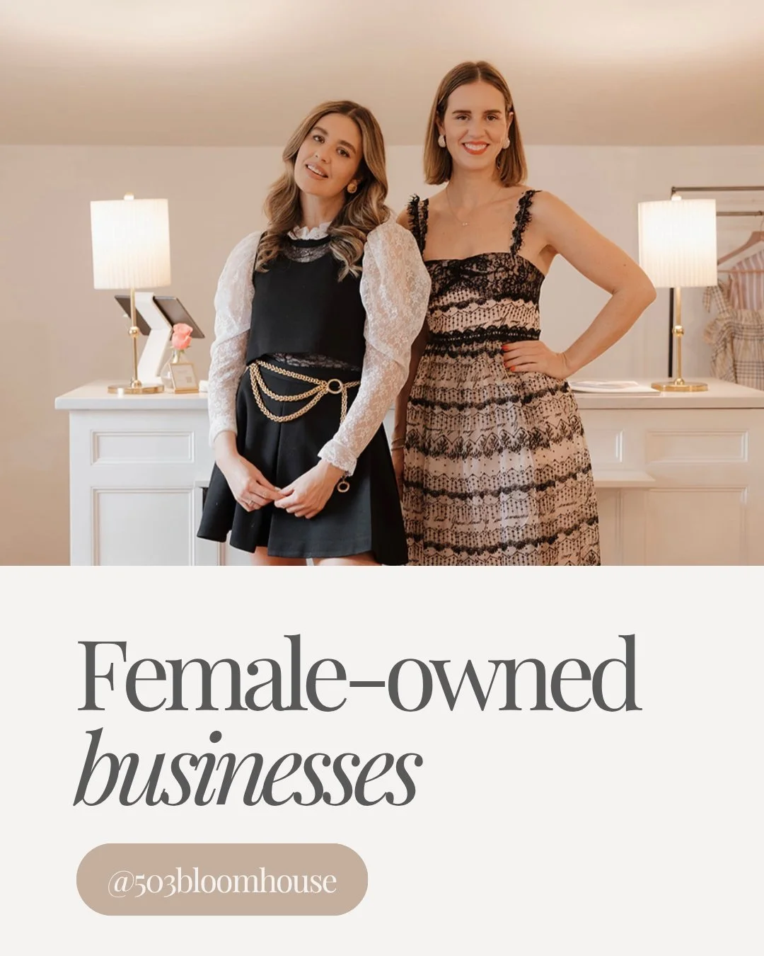 Women-owned, sister-run

@503bloomhouse was created by Alexa + Kristie in honor of their mom, their forever fashion icon. What started in Downtown Franklin has now grown to 12 South, bringing women of every age a curated mix of one-of-a-kind finds.


