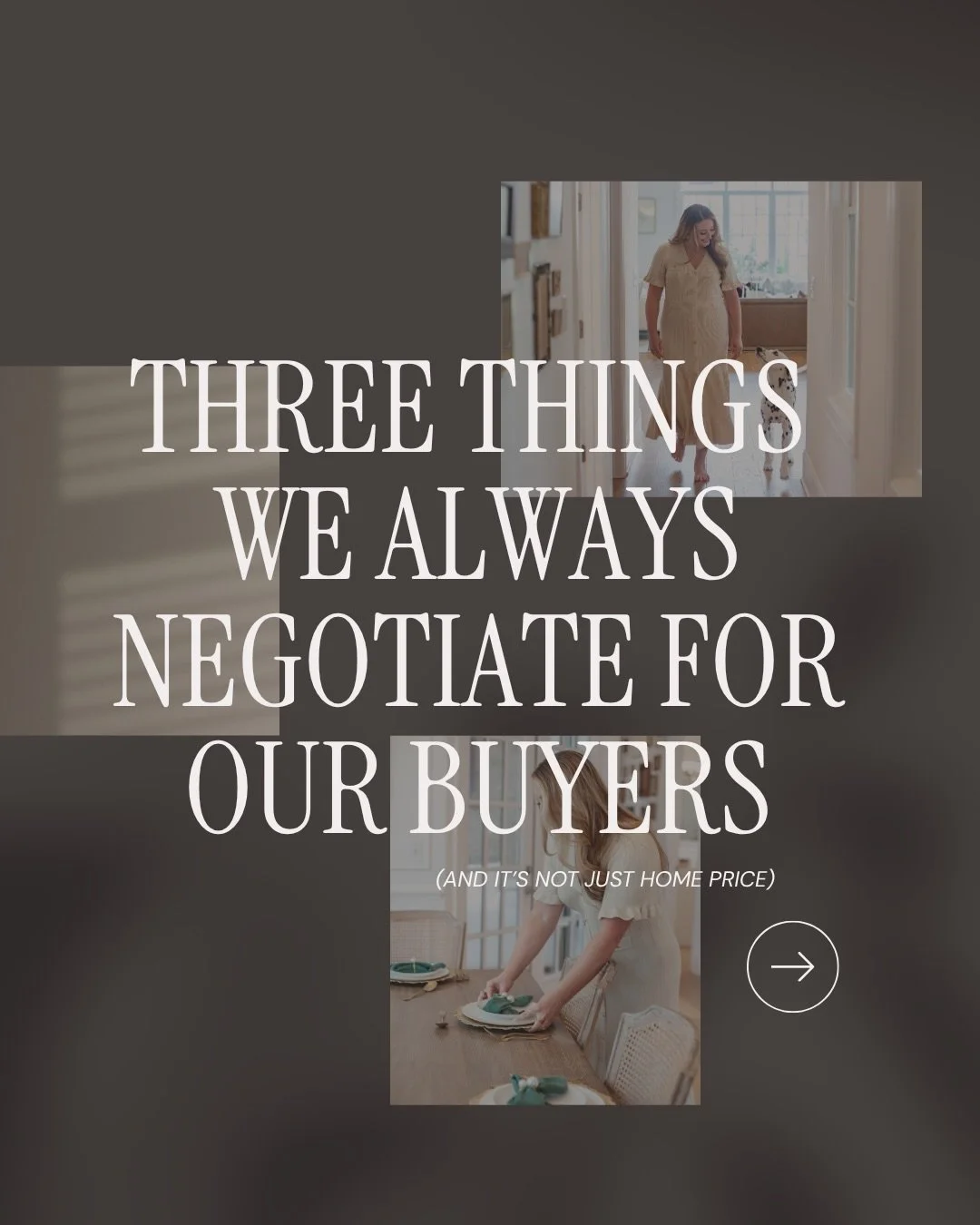 A common misconception about real estate negotiations is that they start and end with the home&rsquo;s price. In the long run, there&rsquo;s much more that can make a difference in your experience and your finances.

Part of our job is to make sure y