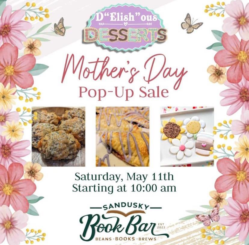 Well have a stocked flower cooler and some baked goods from D&quot;Elish&quot;ous Desserts available THIS SATURDAY from 10am on! Come by and celebrate moms everywhere or just celebrate yourself! 🌻
&bull;
&bull;
&bull;
#cafe #cocktail #mocktail #ohio