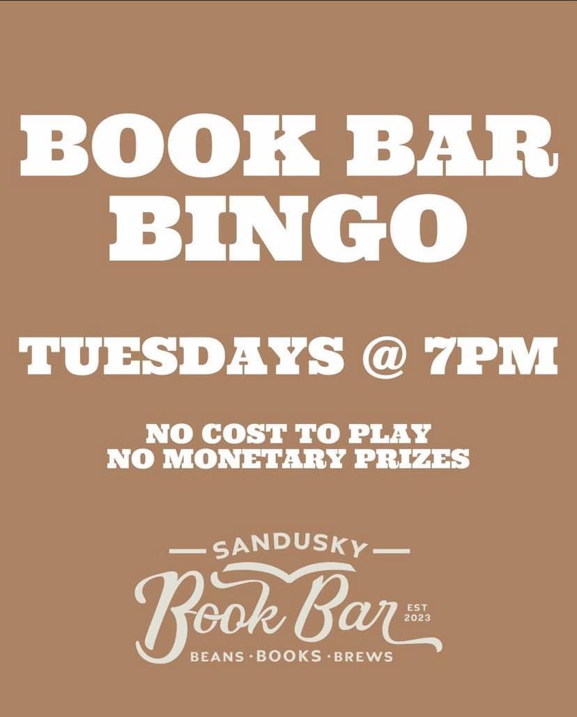 It&rsquo;s only 10:38 am but is it ever too early to start thinking about Book Bar Bingo? See you at 7!
&bull;
&bull;
&bull;
#cafe #cocktail #mocktail #ohio #smallbusiness #coffeeshop #sanduskyohio #book #sandusky #bookstore #cheeseboard #coffee #bar