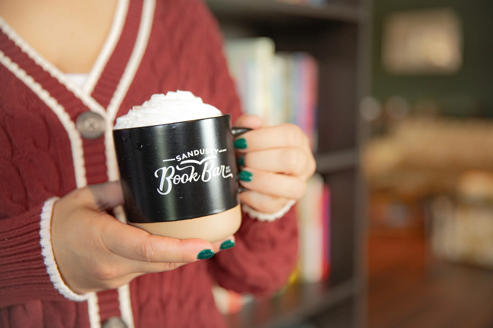 It's almost the start of the holidays so why not come try a Peppermint Mocha? Perhaps a Teddy Graham latte? Maybe a Peppermint White Chocolate martini? Or, if you wish it was warm, our Winter Vacation martini? ❄🍸☕

The Book Bar is your oyster! Open 