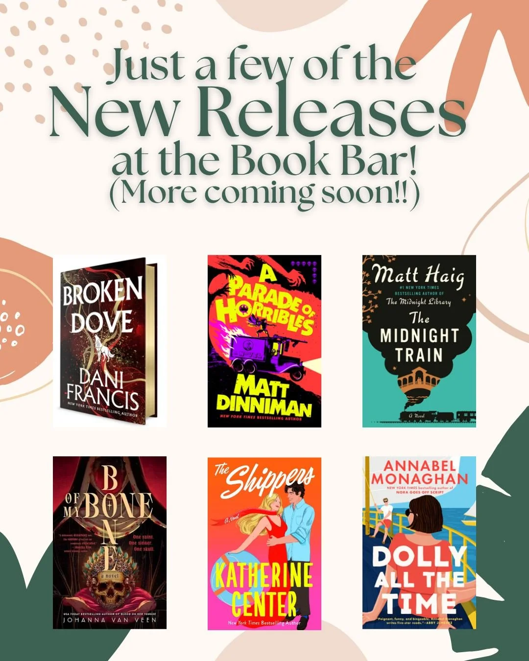 We sell books! So many books! We have a bunch of new ones rolling in this week and the shelves are changing QUICKLY! 📖
*
*
*
 #sanduskybookbar #smallbusinessowner #bar #coffee #bookstore #sanduskyohio #coffeeshop #smallbusiness #mocktail #cocktail #
