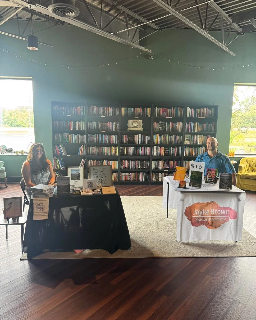 Come chat with a couple of inspirational local authors today until 4pm!! 📖
&bull;
&bull;
&bull;
#cafe #cocktail #mocktail #ohio #smallbusiness #coffeeshop #sanduskyohio #book #sandusky #bookstore #cheeseboard #coffee #bar #smallbusinessowner #sandus