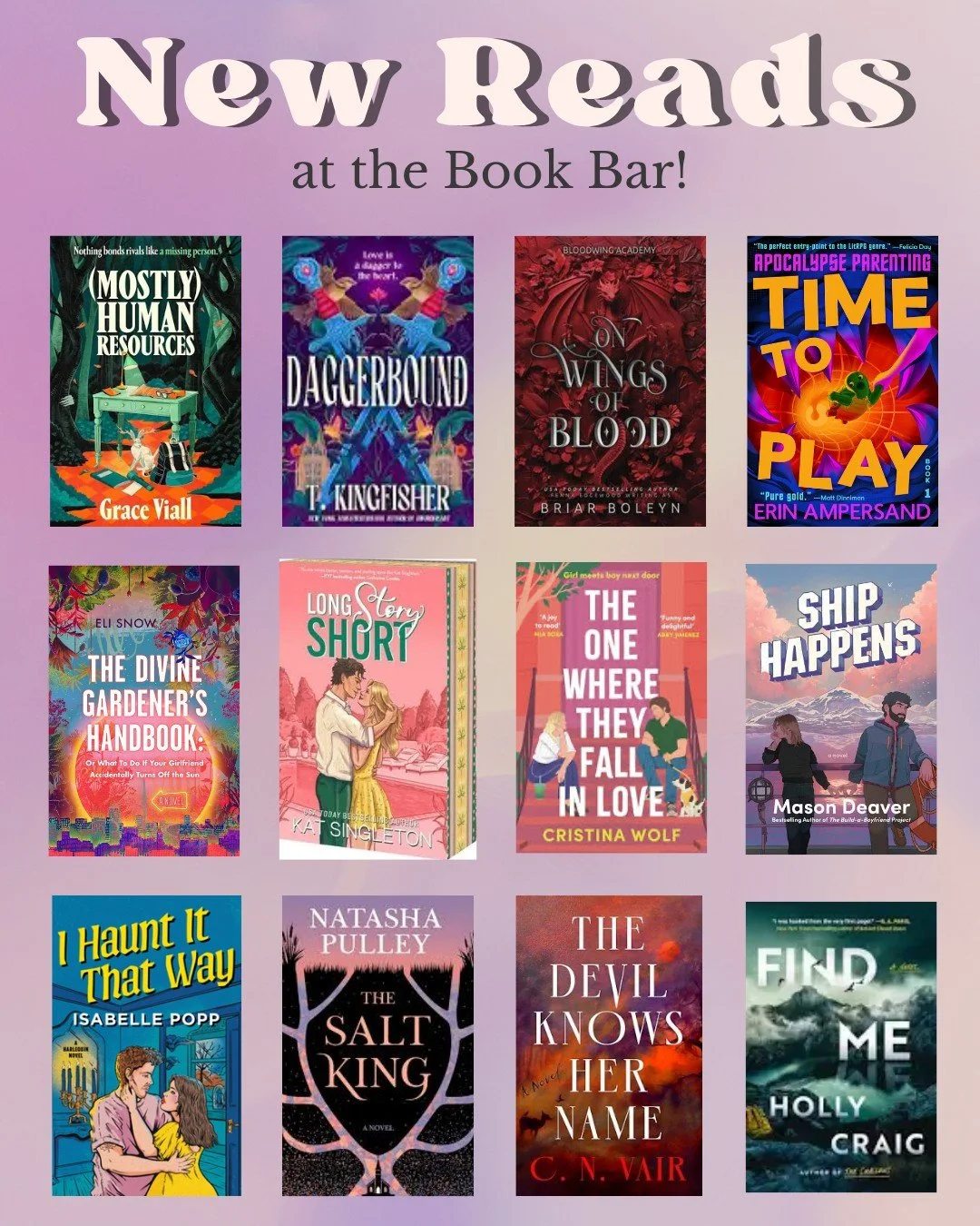 We've got a LOT of books coming in these next few weeks! Being a bookseller in fall is one of the best things to experience 📖😍

We're open until 5pm today, and we have short hours tomorrow - 8am-12pm!
*
*
*
 #sanduskybookbar #smallbusinessowner #ba