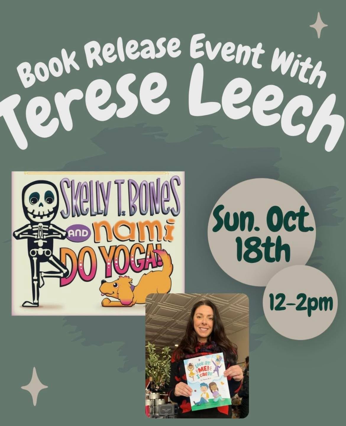 We have the perfect story time and yoga event for the kiddos today from 12-2pm with Terese Leech to celebrate the releases of her new children&rsquo;s book, SKELLY T BONES AND NAMI DO YOGA! 🧘&zwj;♀️🦴🐶
&bull;
&bull;
&bull;
#cafe #cocktail #mocktail