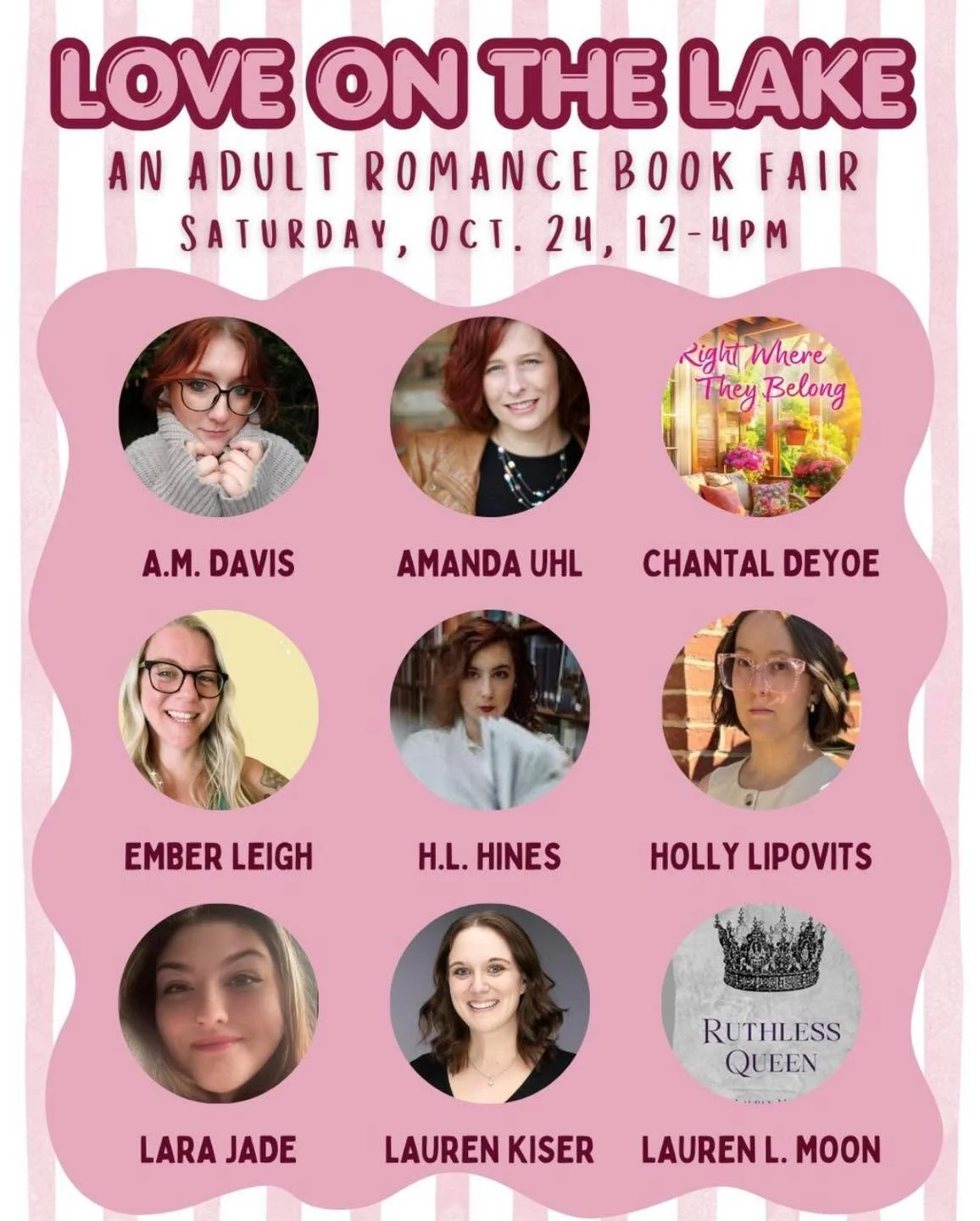 We&rsquo;re so close to this fall&rsquo;s LOVE ON THE LAKE! If you love romance, this is the spot for you - we have nine incredible local romance authors who write all romance sub-genres from contemporary to billionaire to fantasy! 💕📖

See you Satu