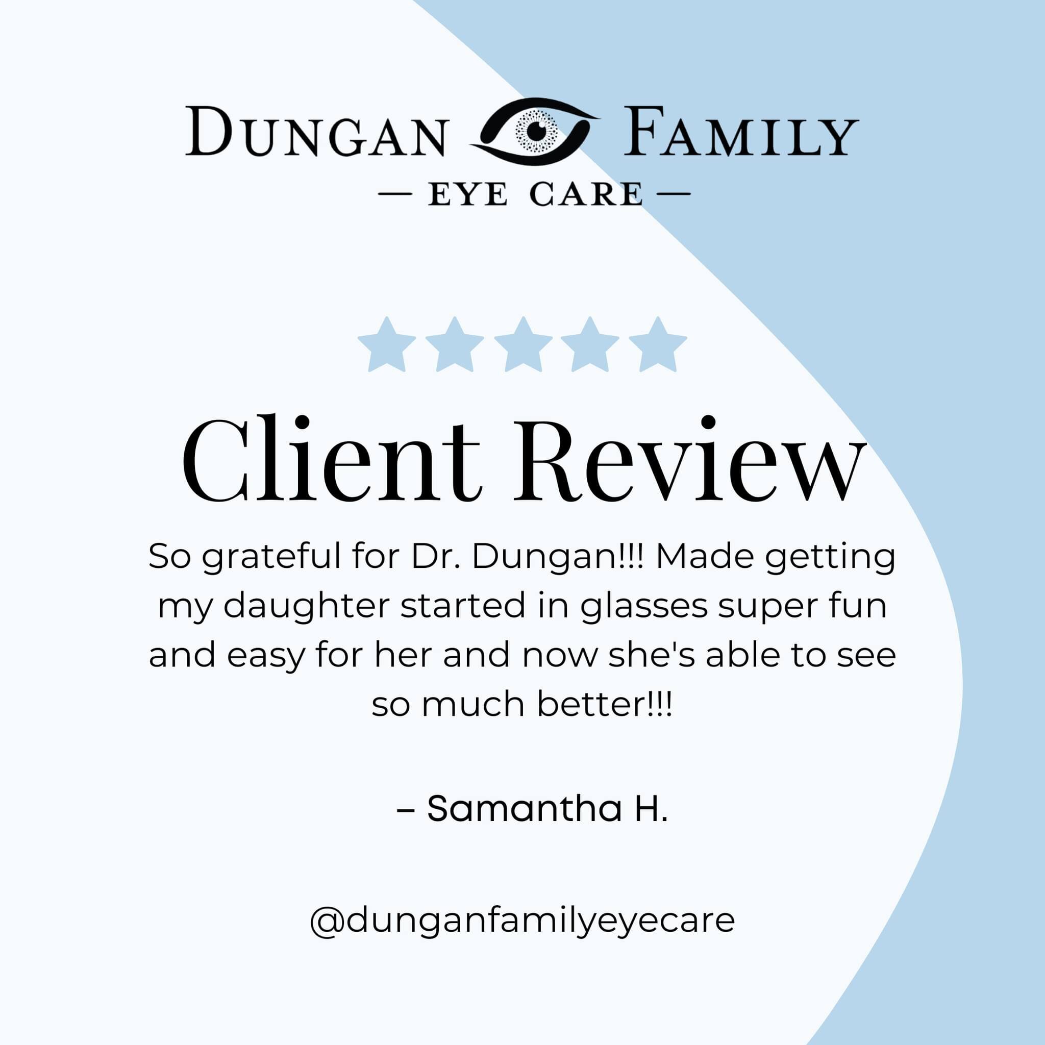 Thank you for the kind words, Samantha! Helping children feel comfortable and at ease during their visit to the optometrist is a big reason why we created the family play area in our office.

Our goal is to make eye care a positive experience for the