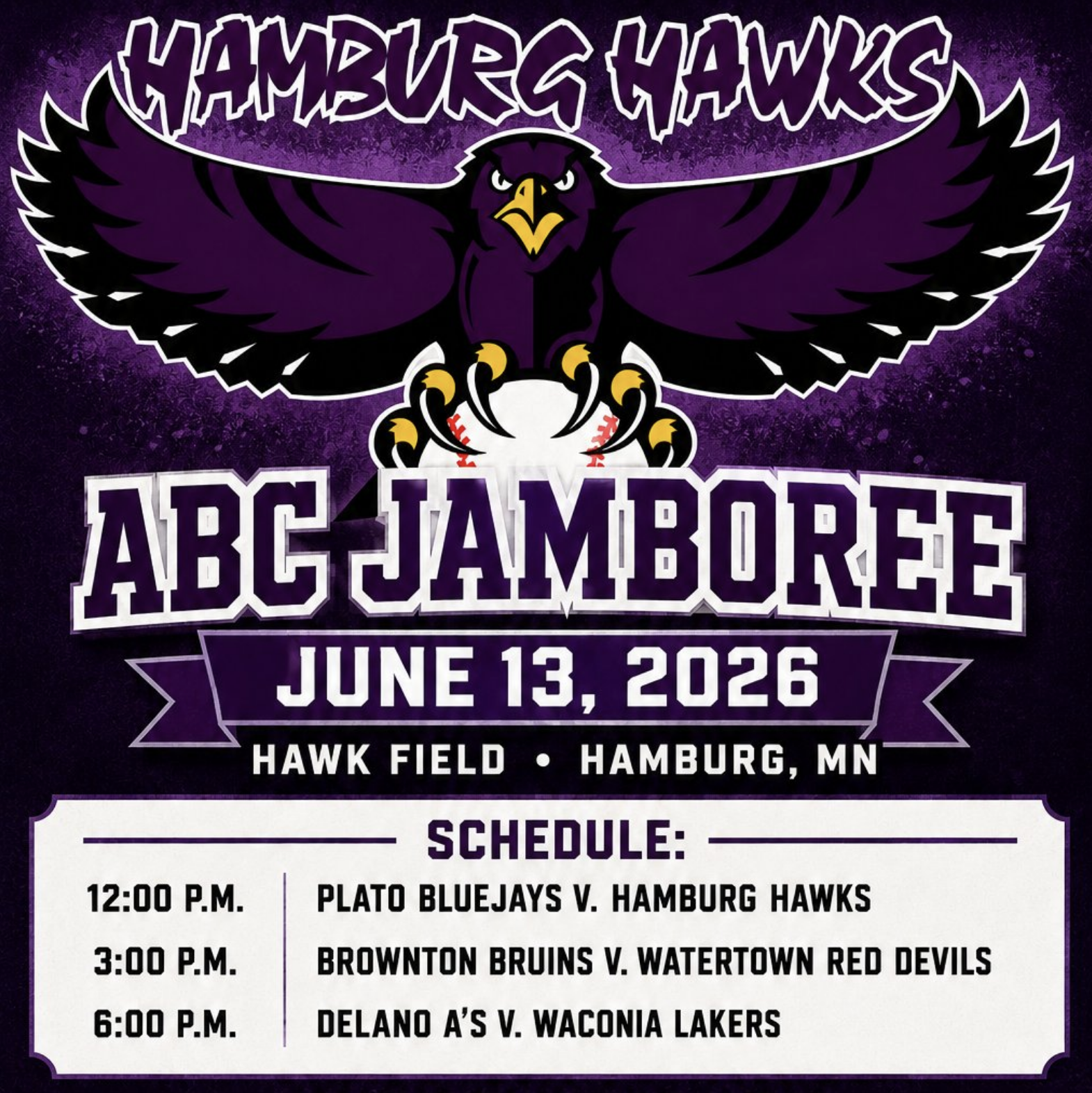 ABC JAMBOREE          Watertown vs Brownton @Hamburg 