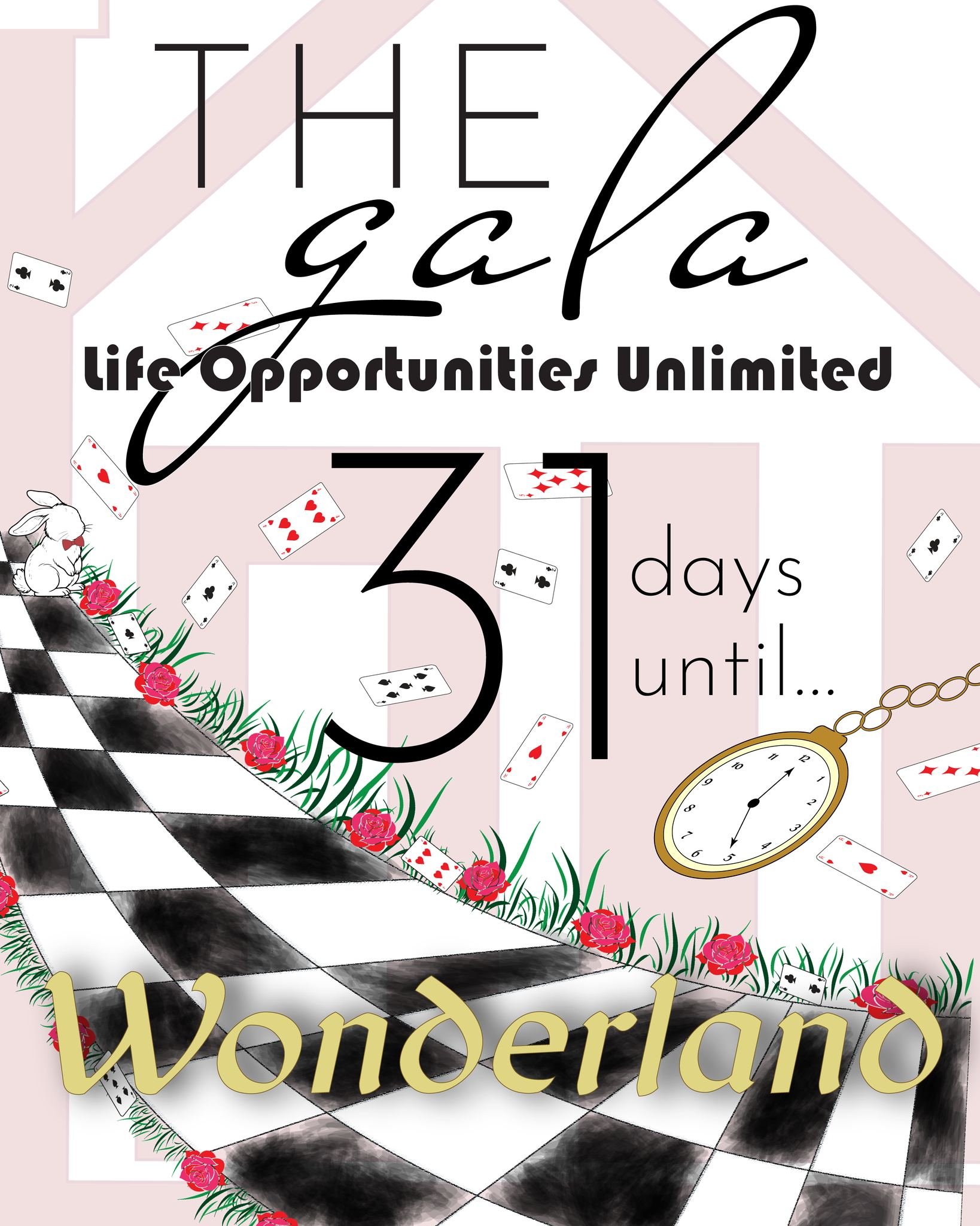 The countdown officially begins...

#LifeOpportunities #LOU #LifeOpportunitiesUnlimited #AdultsWithDevelopmentalDisabilities #DevelopmentalDisabilites #NonProfit #BergenCounty #Ridgewood #NewJersey #GroupHome #DayProgram #Gala #SpecialNeeds #Advocacy