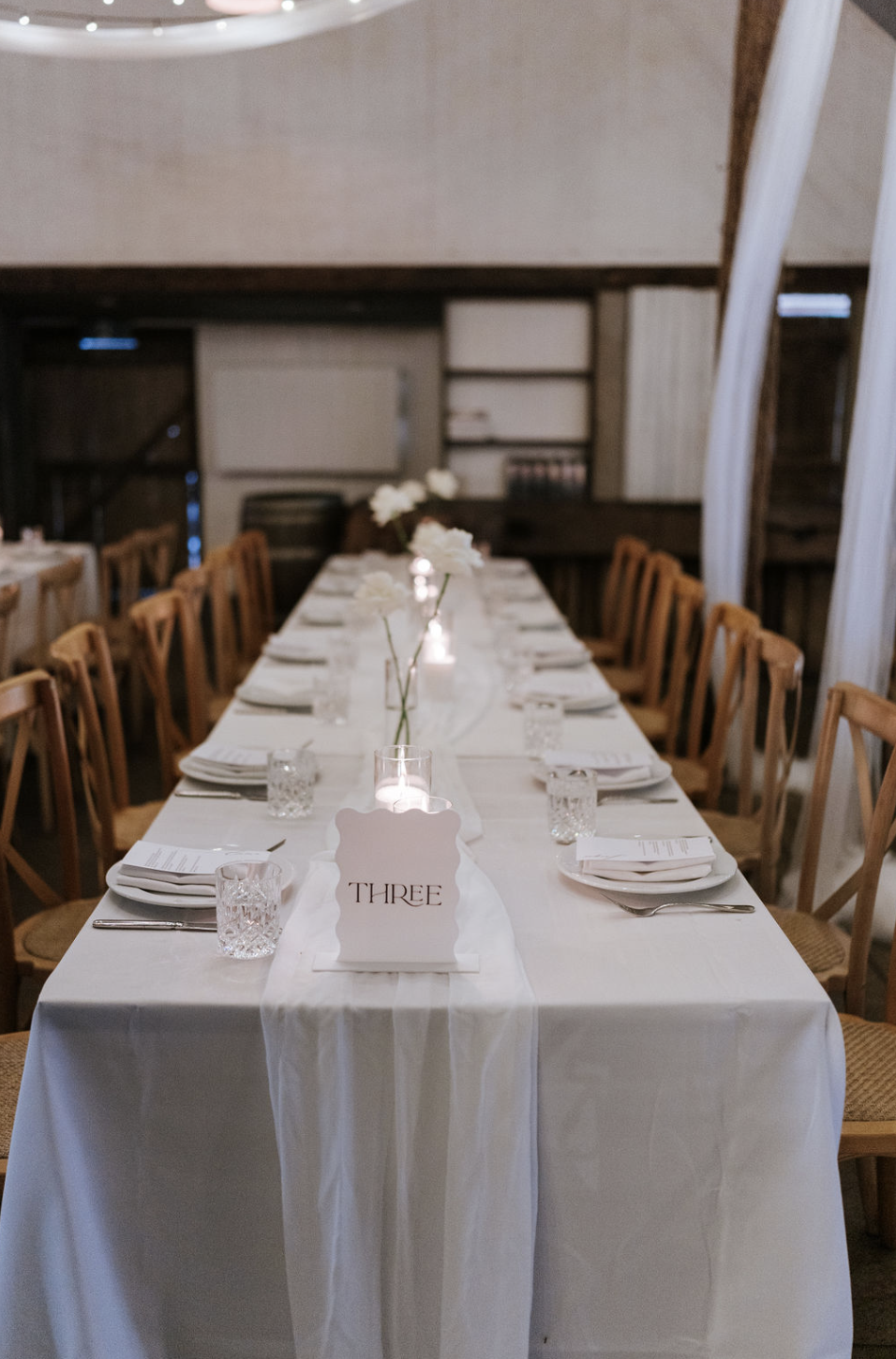 White Linen Table Cloth