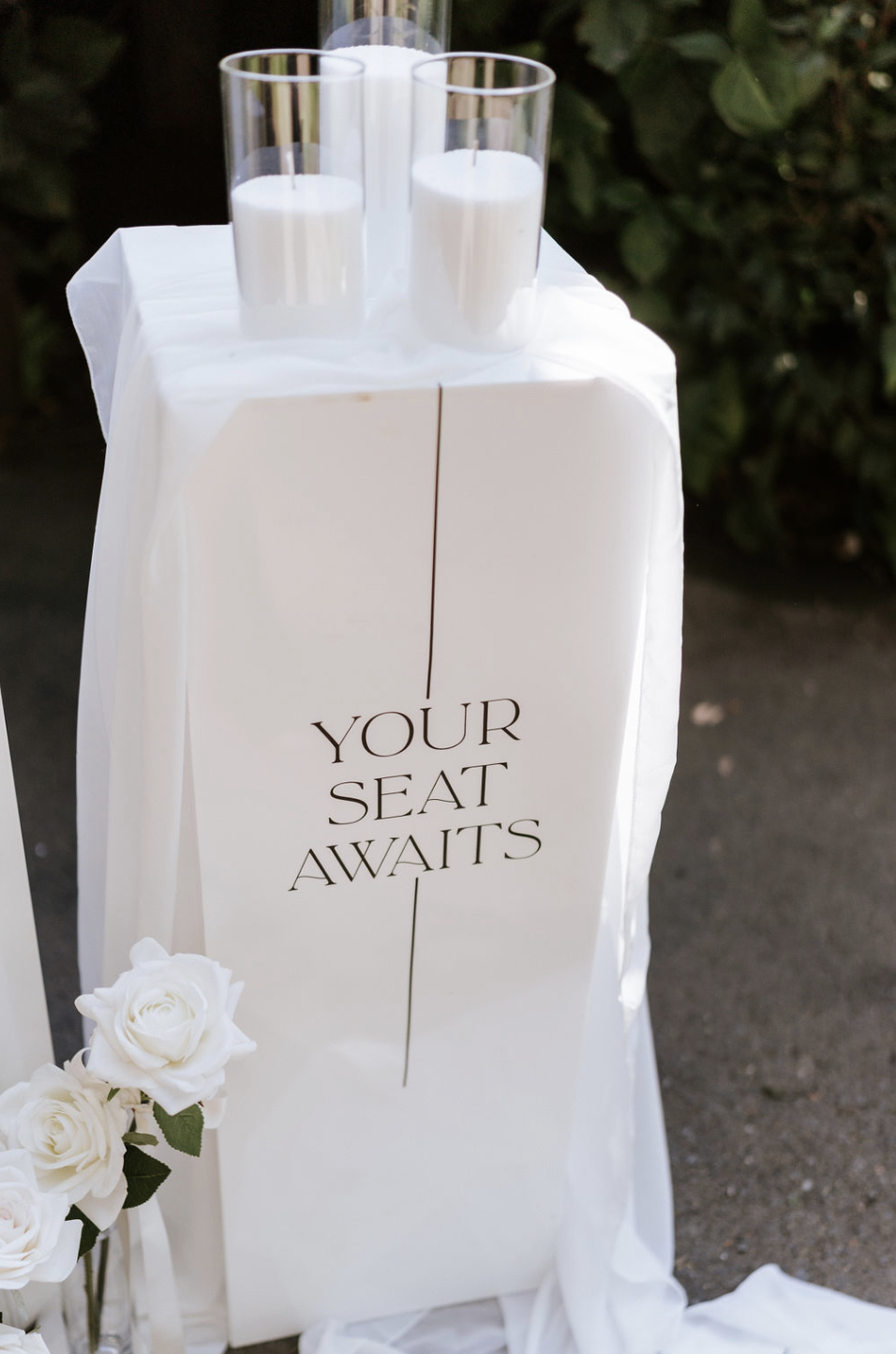 Welcome/ Seating Signs - Acrylic, Board, Fabric & Custom Decals