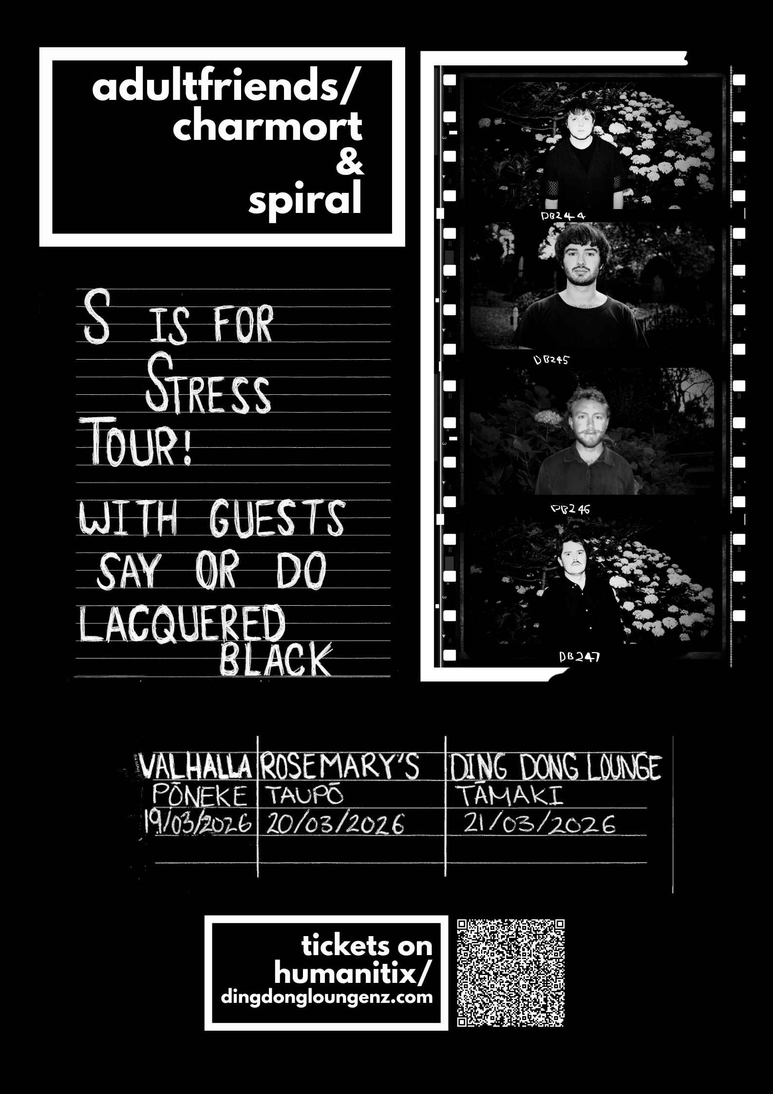 Adult Friends / Charmort & Spiral - S is for Stress tour - Pōneke