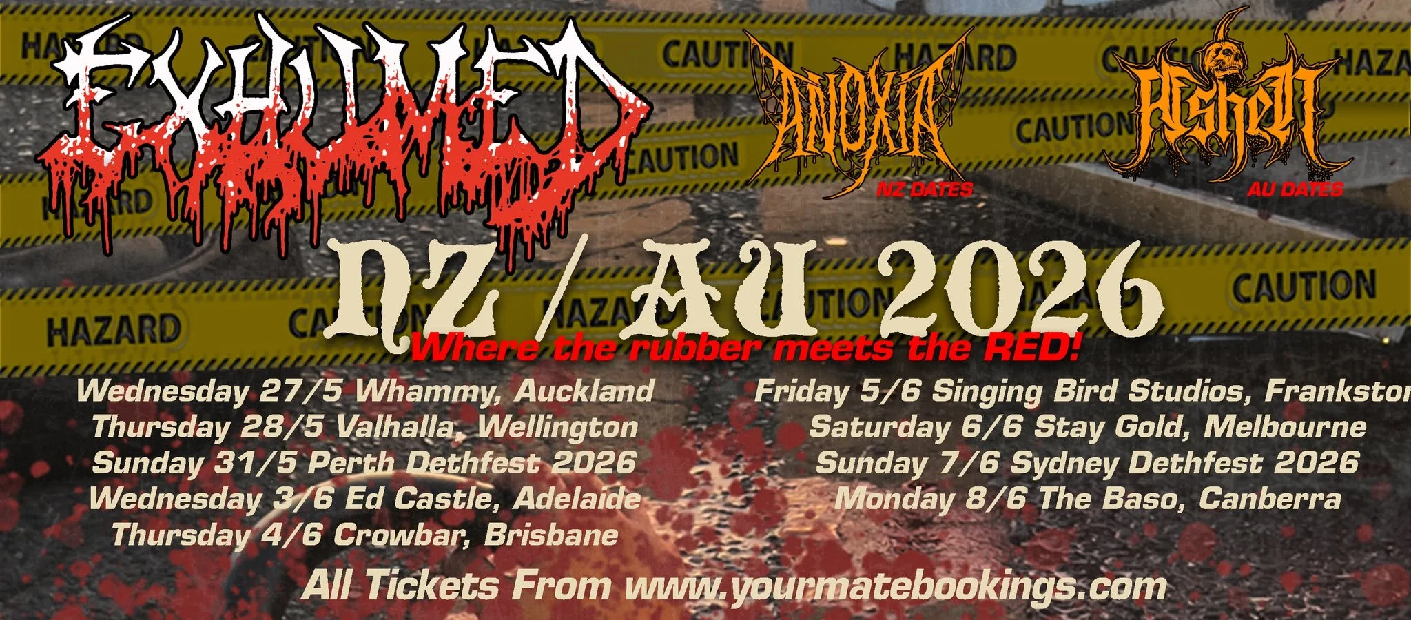 Exhumed (USA) + Anoxia (AUS) 