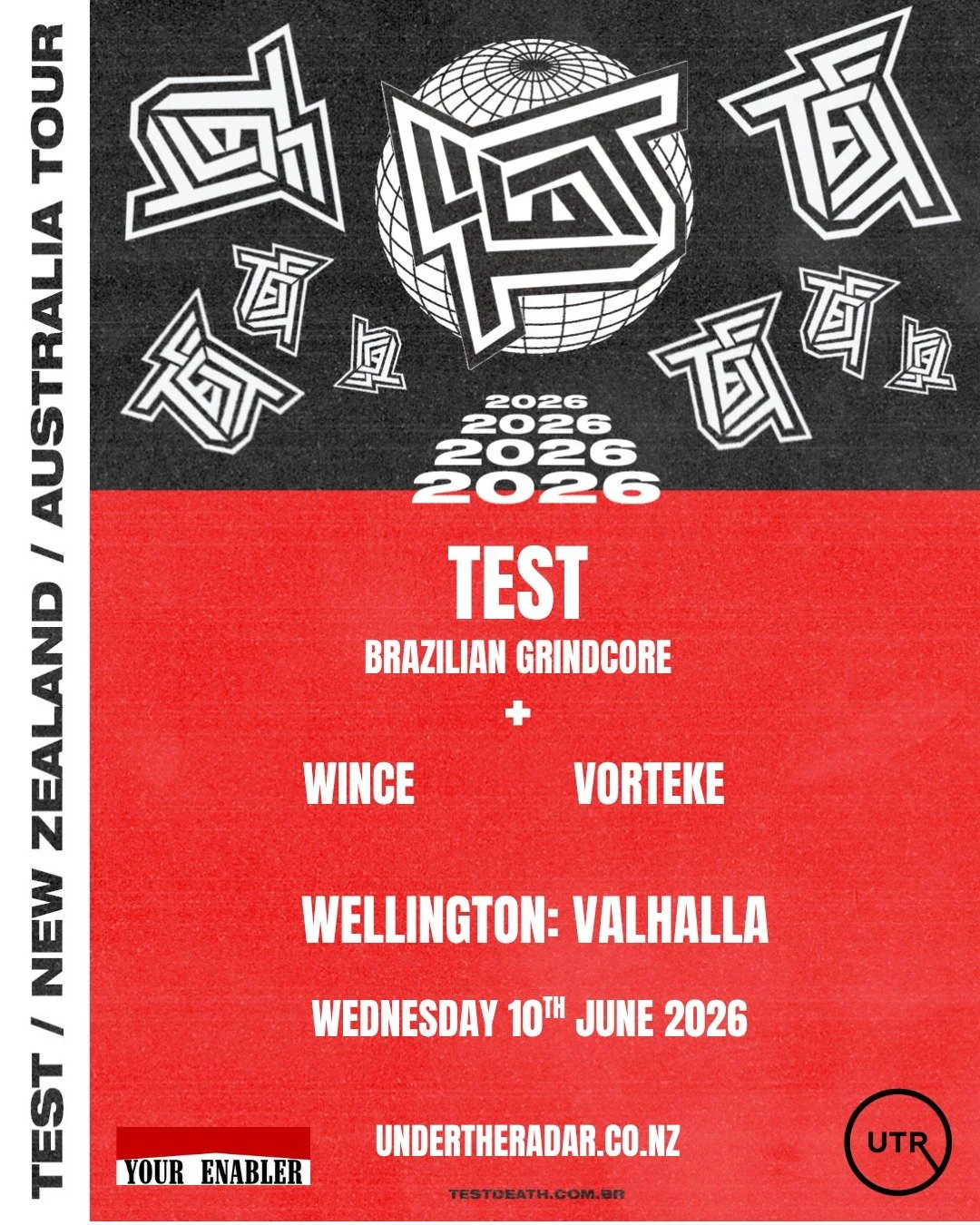 TEST (Brazilian Grindcore) w/ Wince & Vortekke