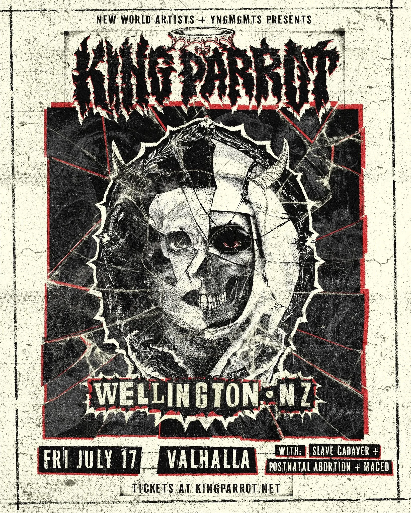 KING PARROT (aus) w/ Slave Cadaver, Postnatal Abortion & Maced