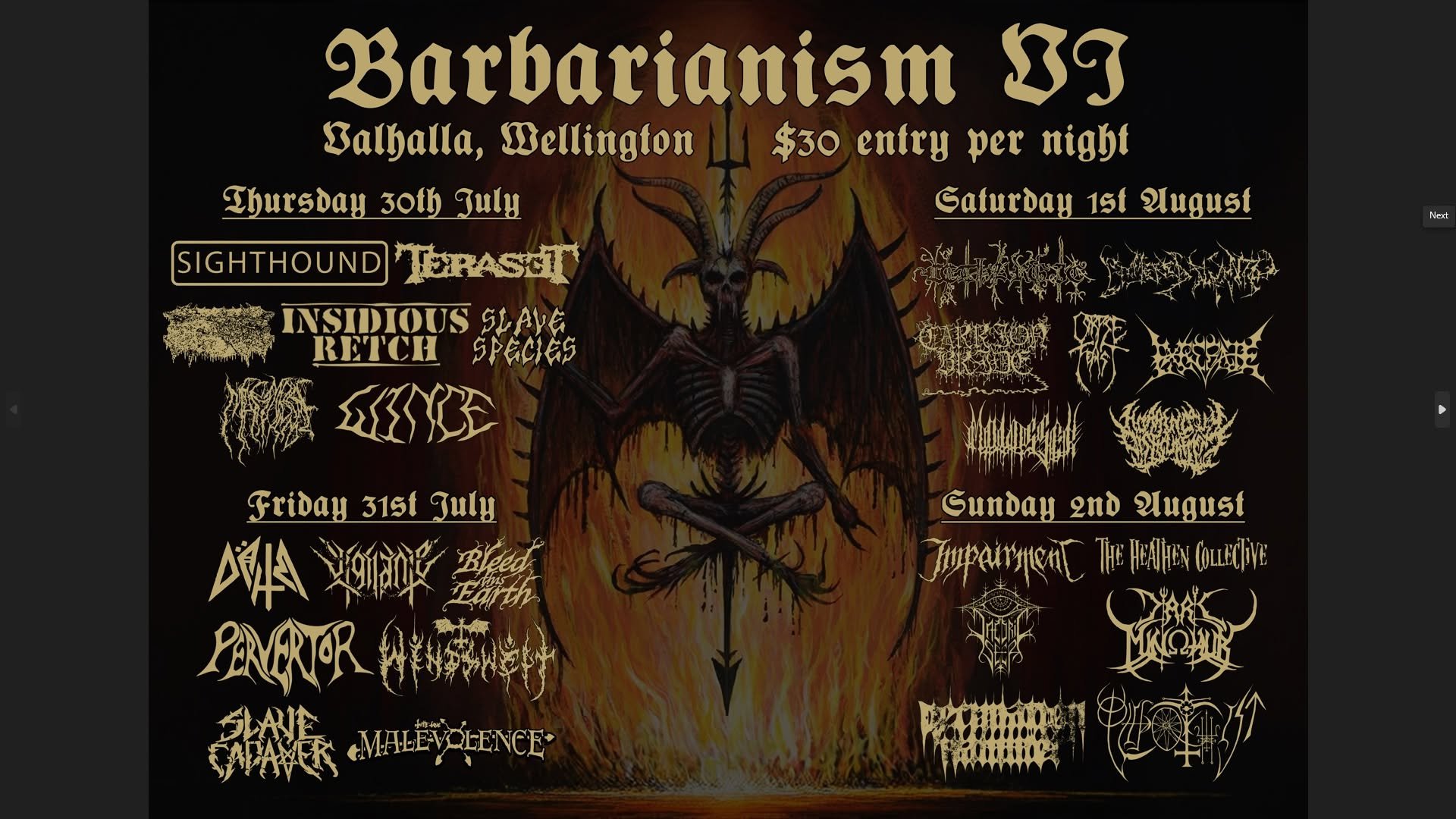 BARBARIANISM 6 - extreme metal fest