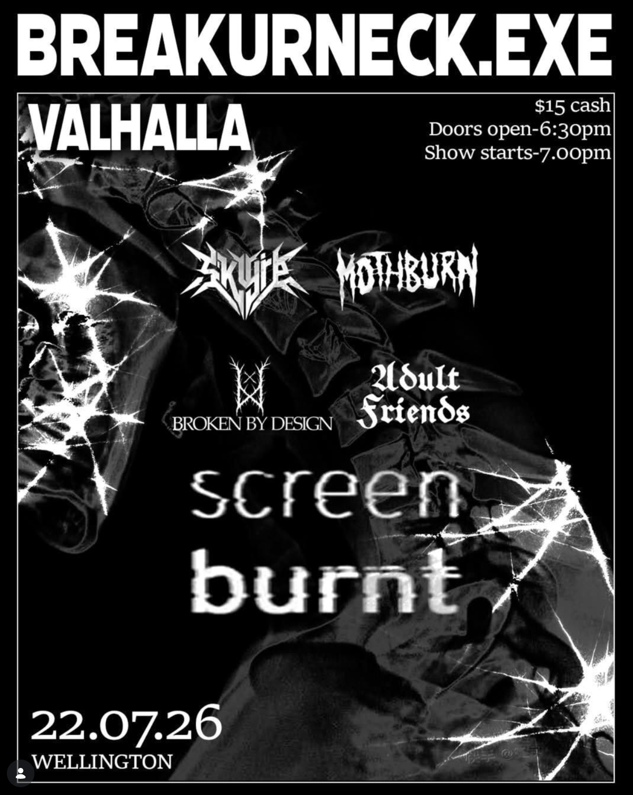 Screenburnt, Broken By Design, Adult Friends, Skyre &amp; Mothburn