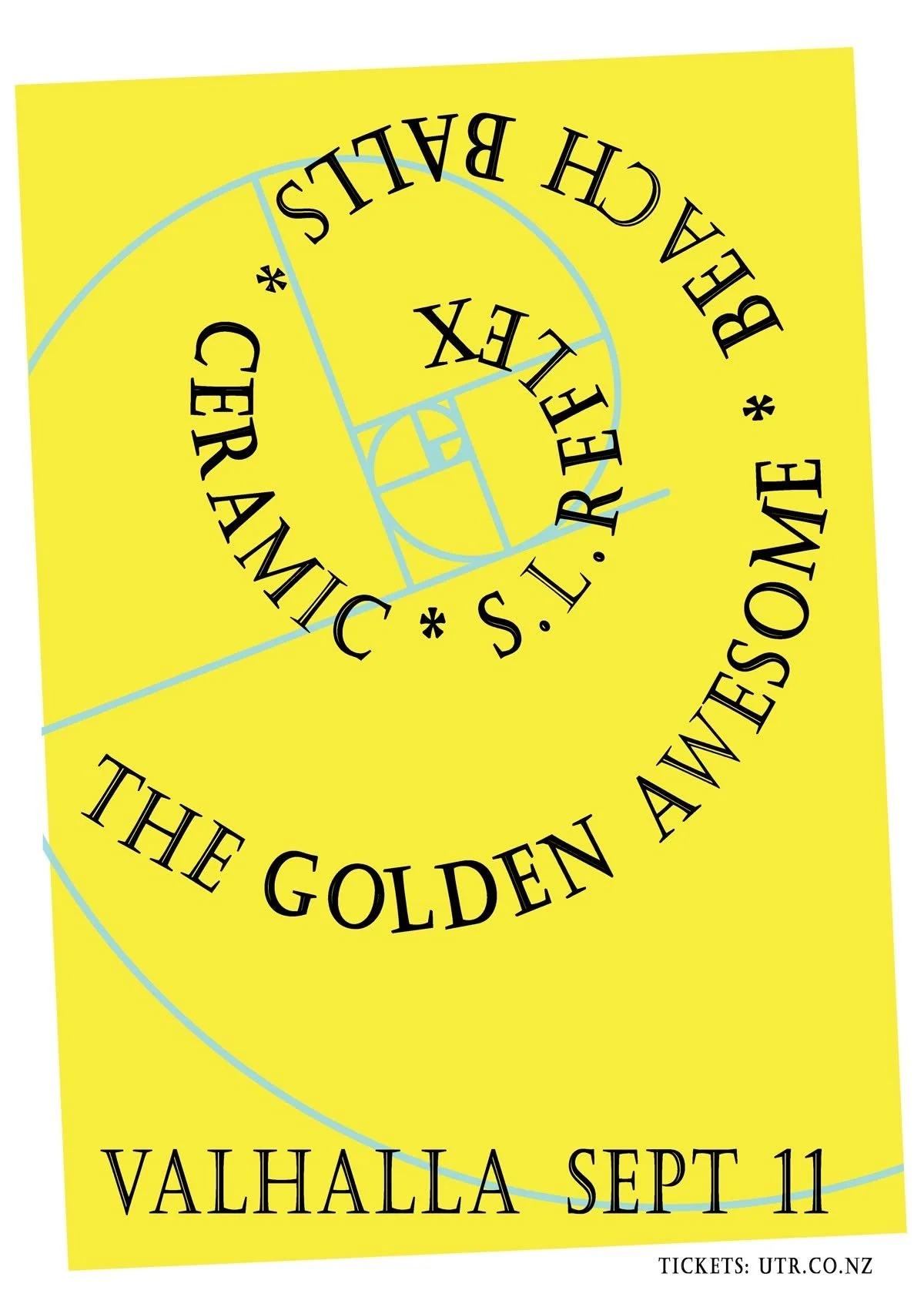 The Golden Awesome w/ Beach Balls, Ceramic & S.L Reflex 