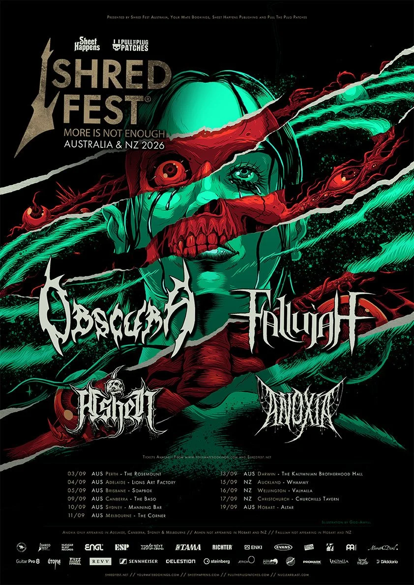Shred Fest - Feat Obscura (GER), FVKVSHIMA &amp; Guests, Wellington