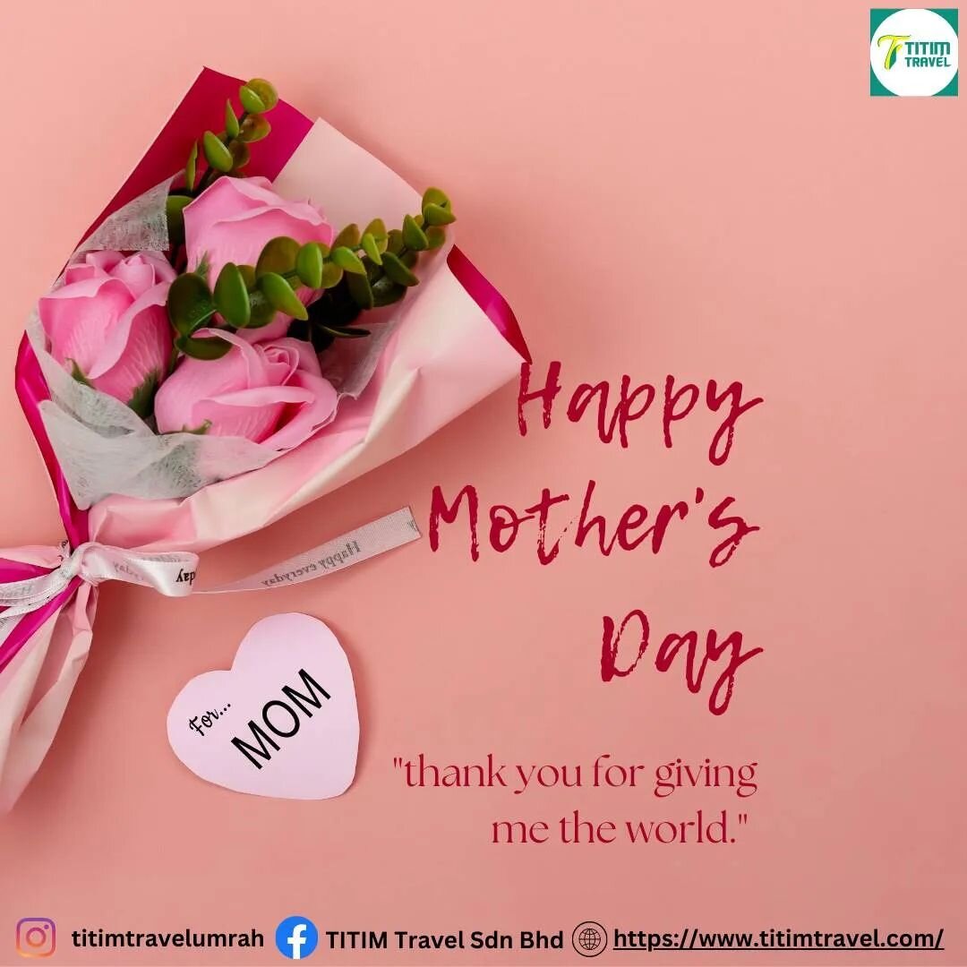 Happy Mother's day kepada ibu,mama,umi,mummy,mek,cik dan sebagainya. Ibu amat bermakna bagi kita.

Bagi yang sudah tiada ibu boleh sedekahkan Al-fatihah semoga rohnya dicucuri rahmat. Jangan hanya esok Hari Ibu, ianya hari-hari adalah hari ibu.

Bawa