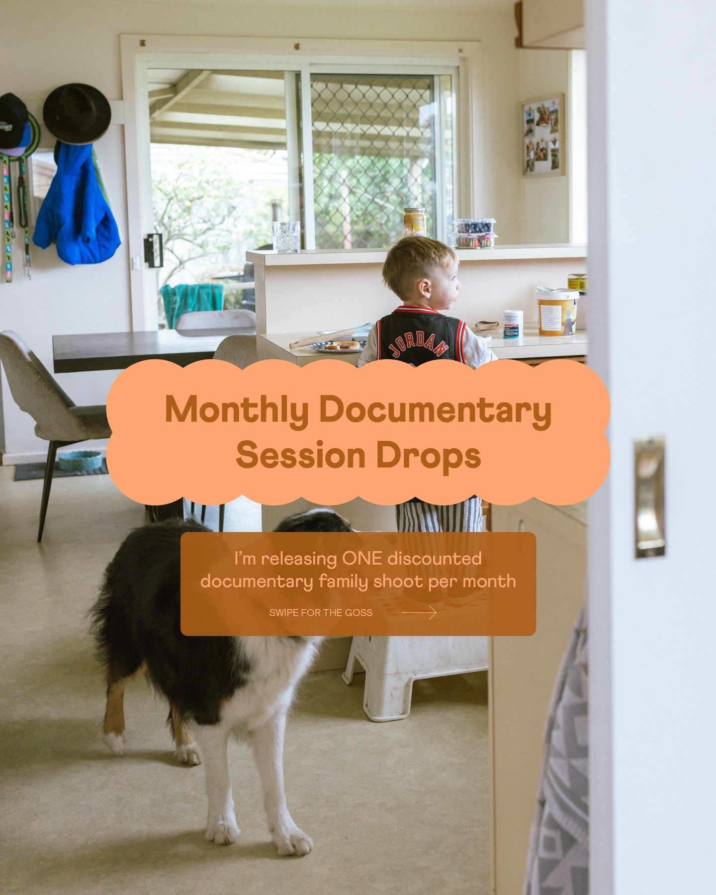 Okay&hellip; fun announcement time 👀

In 2026, I&rsquo;m introducing something new:
A Monthly Documentary Session Drop.

Think of this as a creative, no pressure sesh - where I photograph your family exactly as you are - no directions, no staging, n