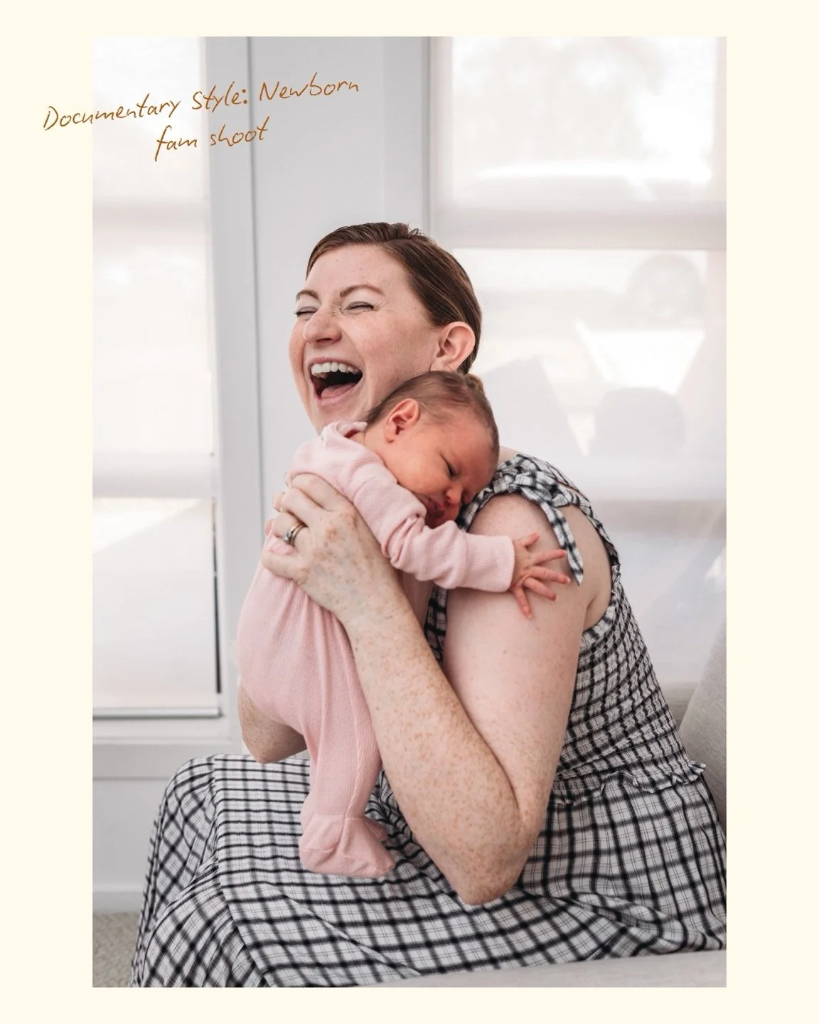 This sweet bub had barely been earth side for a fortnight and was already learning the family dynamics with couch gymnastics, furry friend chats and lots of joyful noise and laughter. 

There&rsquo;s nothing better (and more exhausting) than those fi