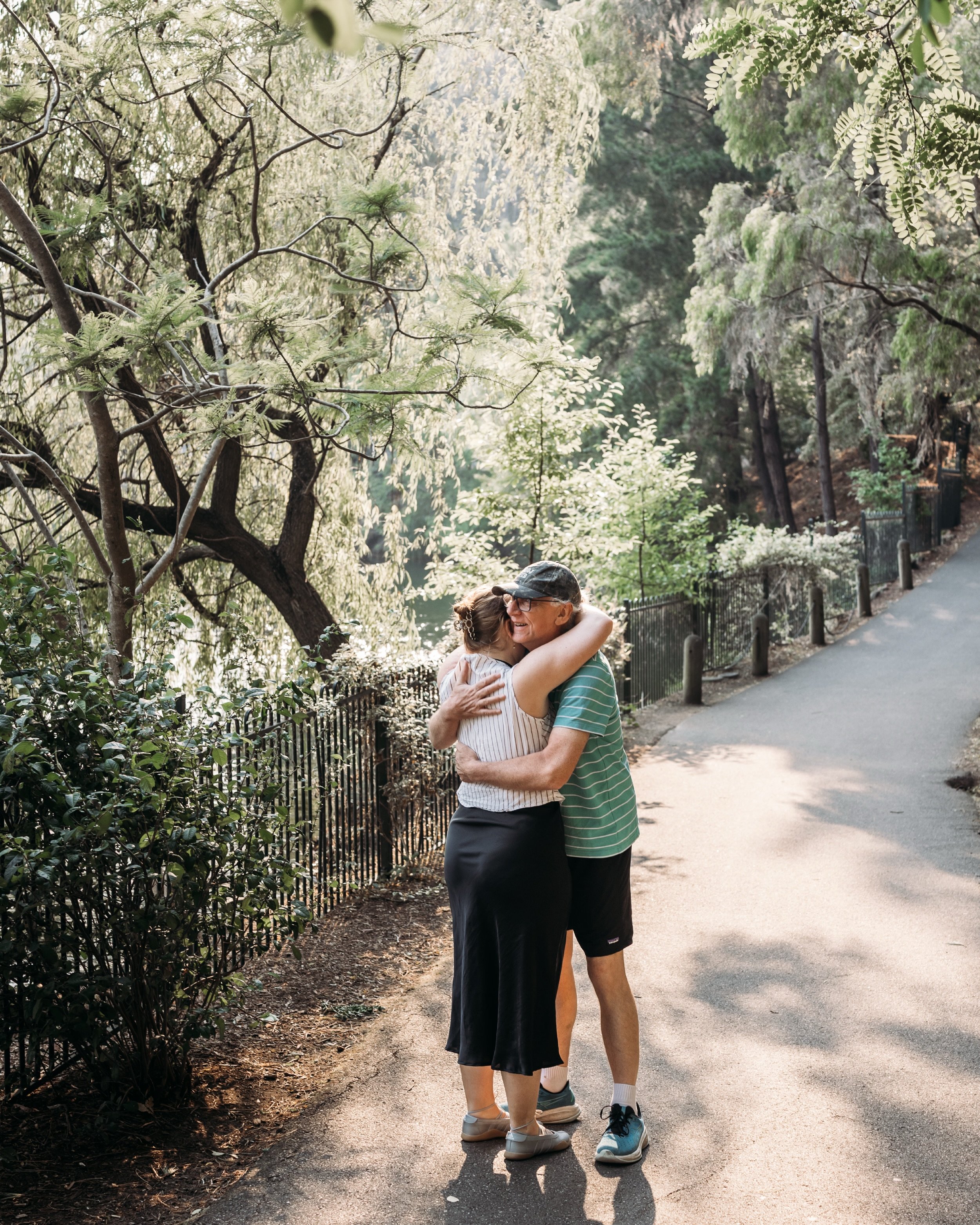 POV: you just got engaged and then turn around to find your dad standing there unexpectedly.

Absolute emotional carnage (for me anyway).

One minute everyone was holding it together after the big moment, the next there were tears again, death-grip h