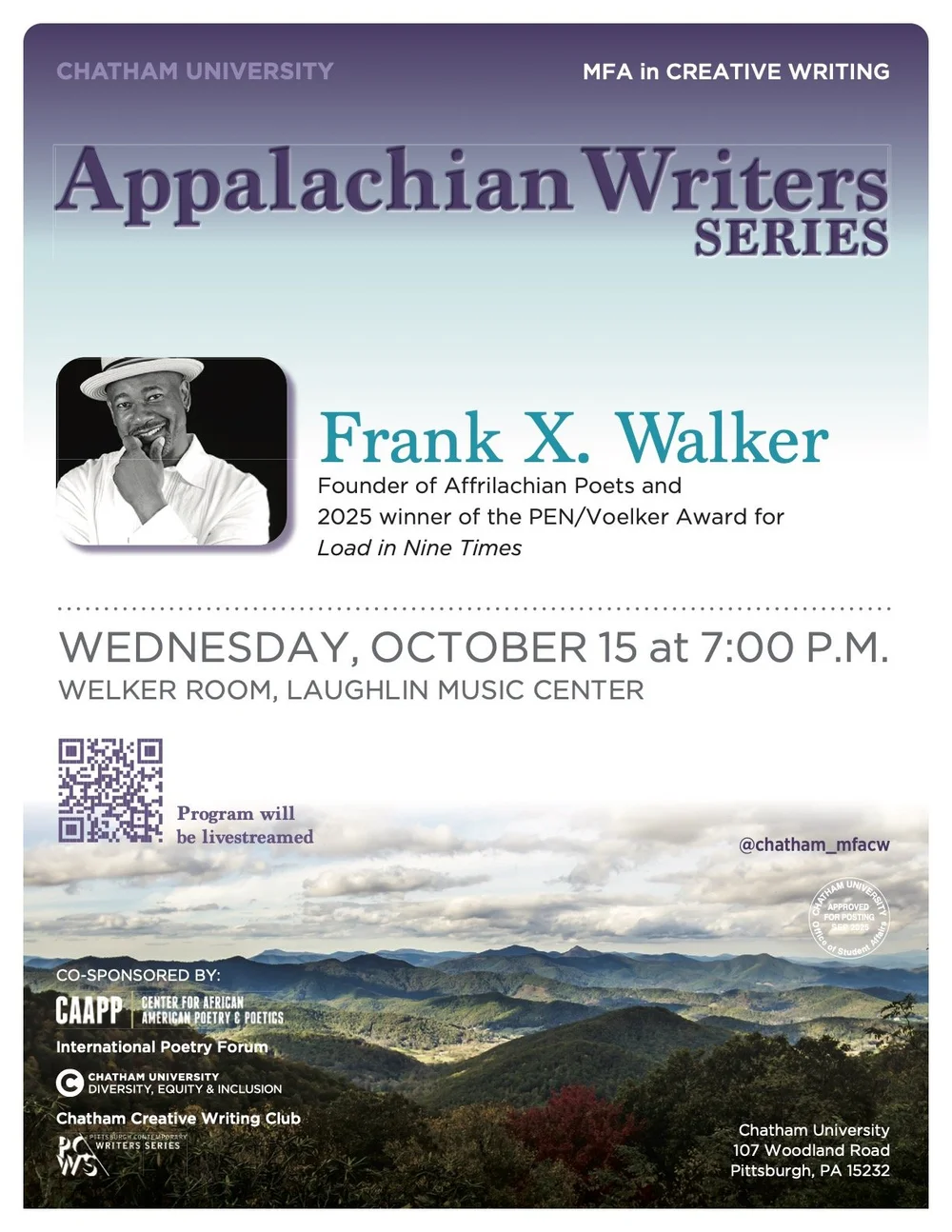 Appalachian Writers Series: Frank X Walker — International Poetry Forum