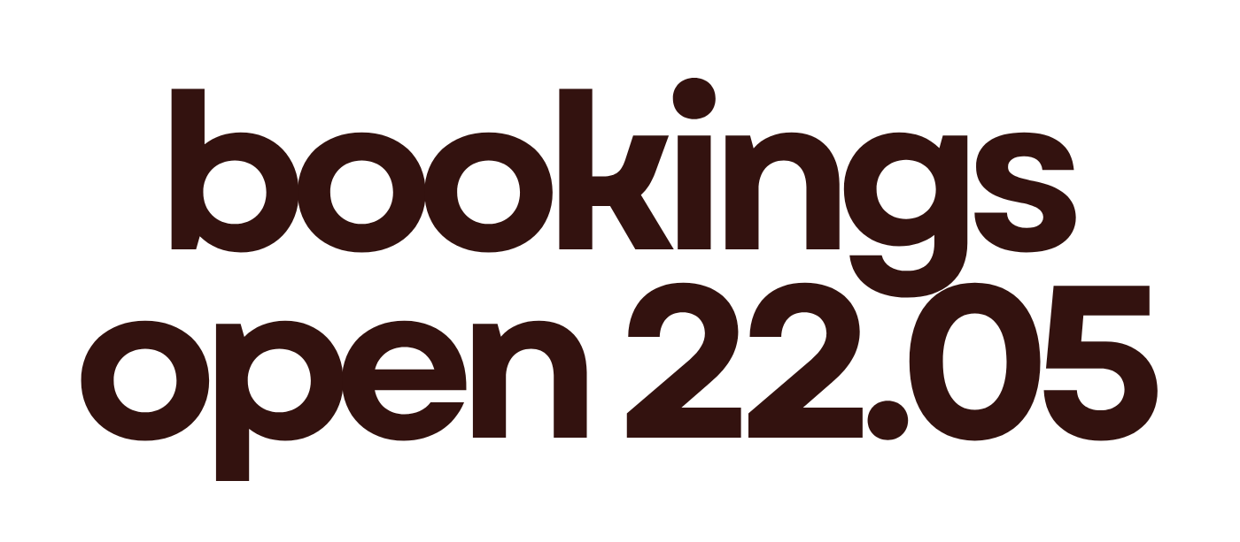 Bookings open 22.05.26