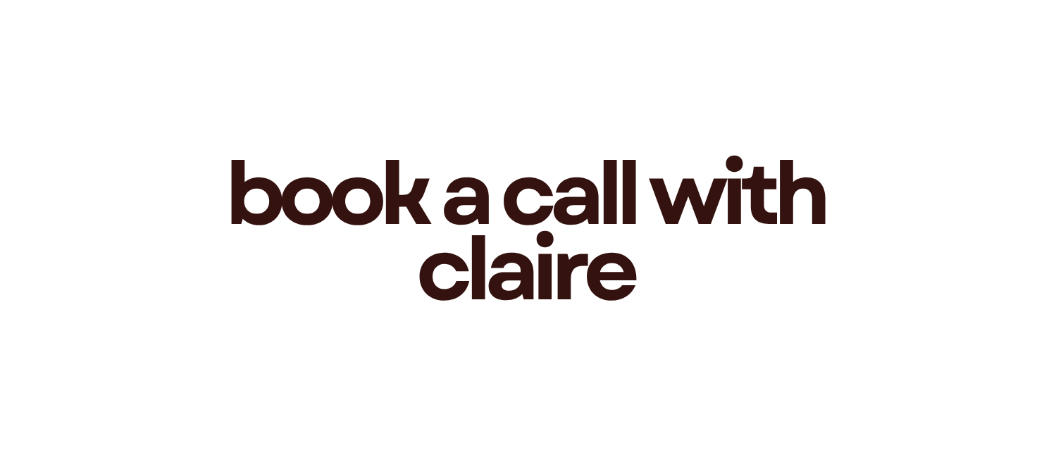 book a call with claire