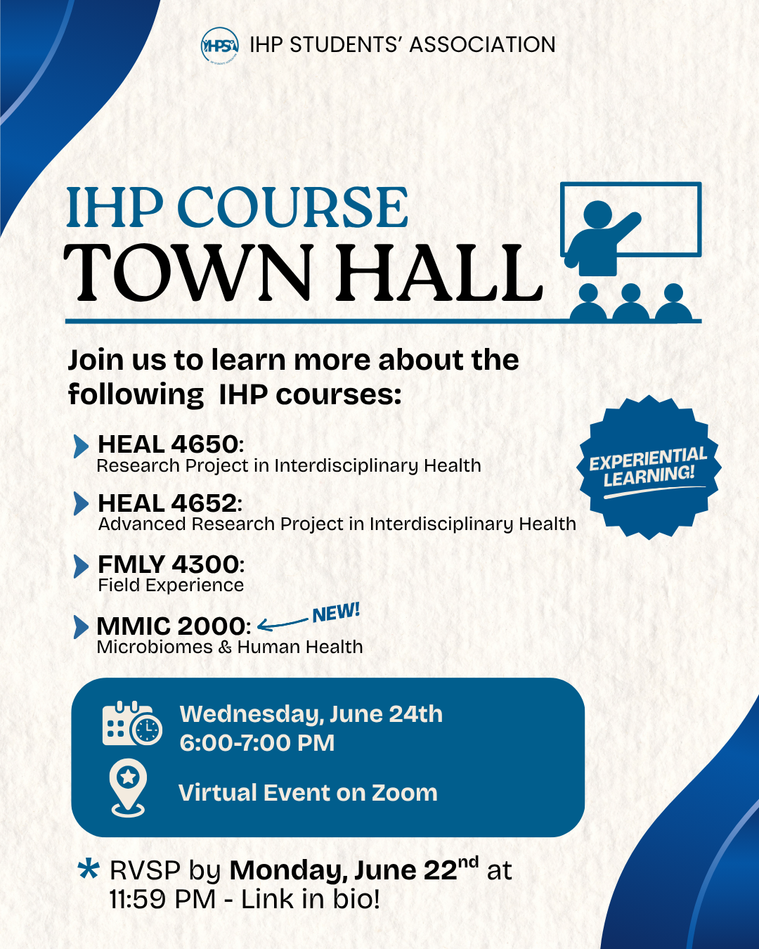 IHP Course Town Hall