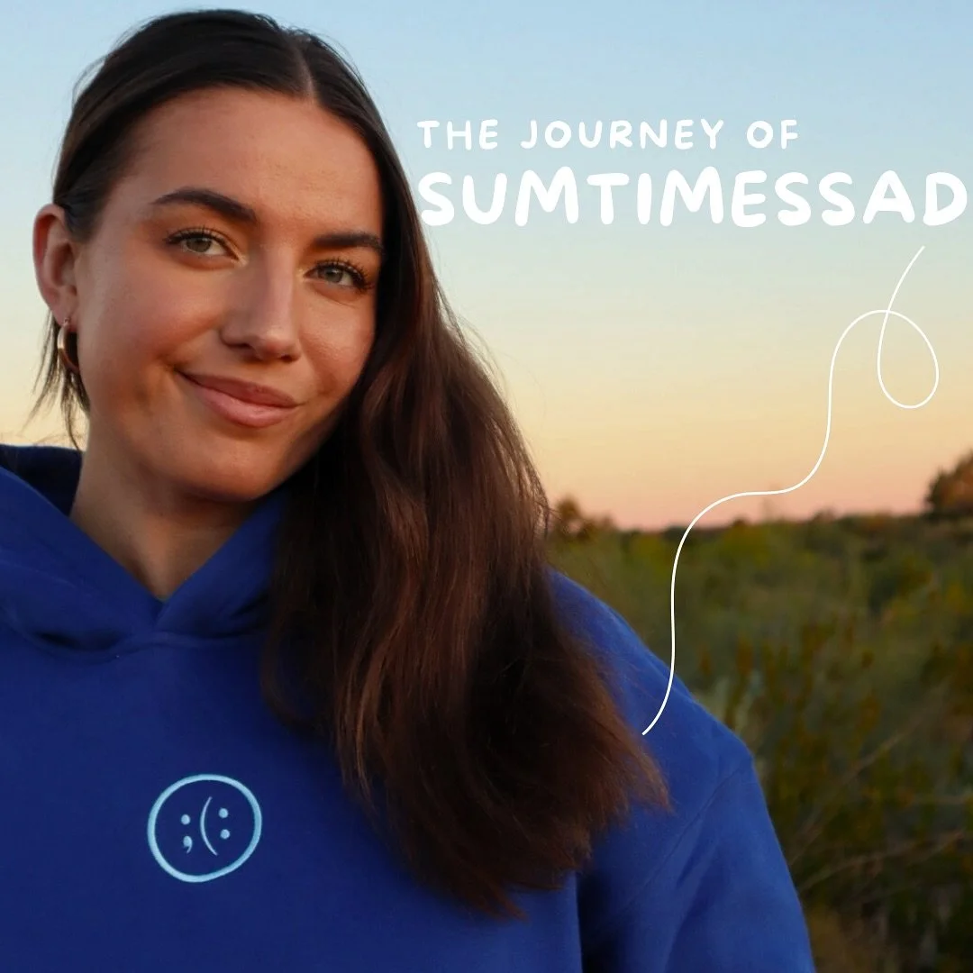 Hey fam!

With so many new faces joining us at SUMTIMESSAD, it&rsquo;s the perfect time for a reintroduction. I&rsquo;m Courtney, the founder of SUMTIMESSAD!

We&rsquo;ve been working hard to build a brand that truly supports mental health by celebra