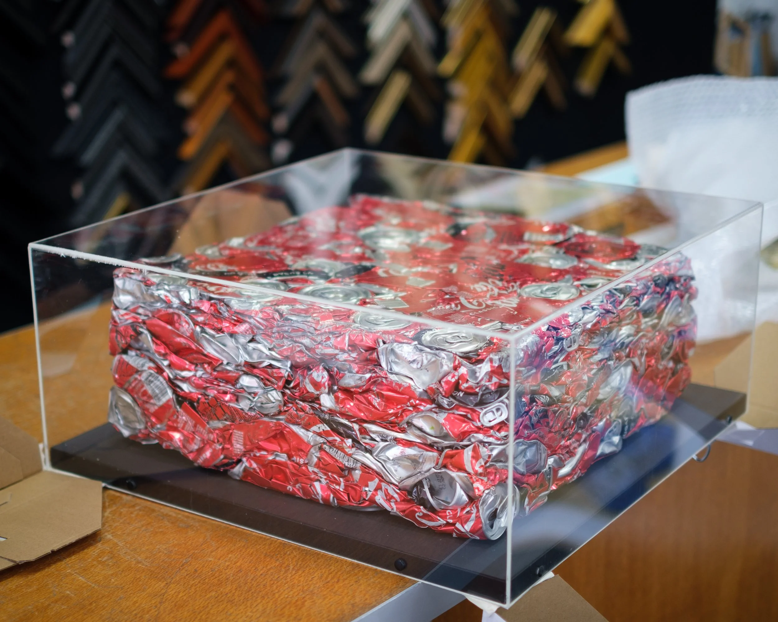 Coca Cola Artwork in Perspex Box